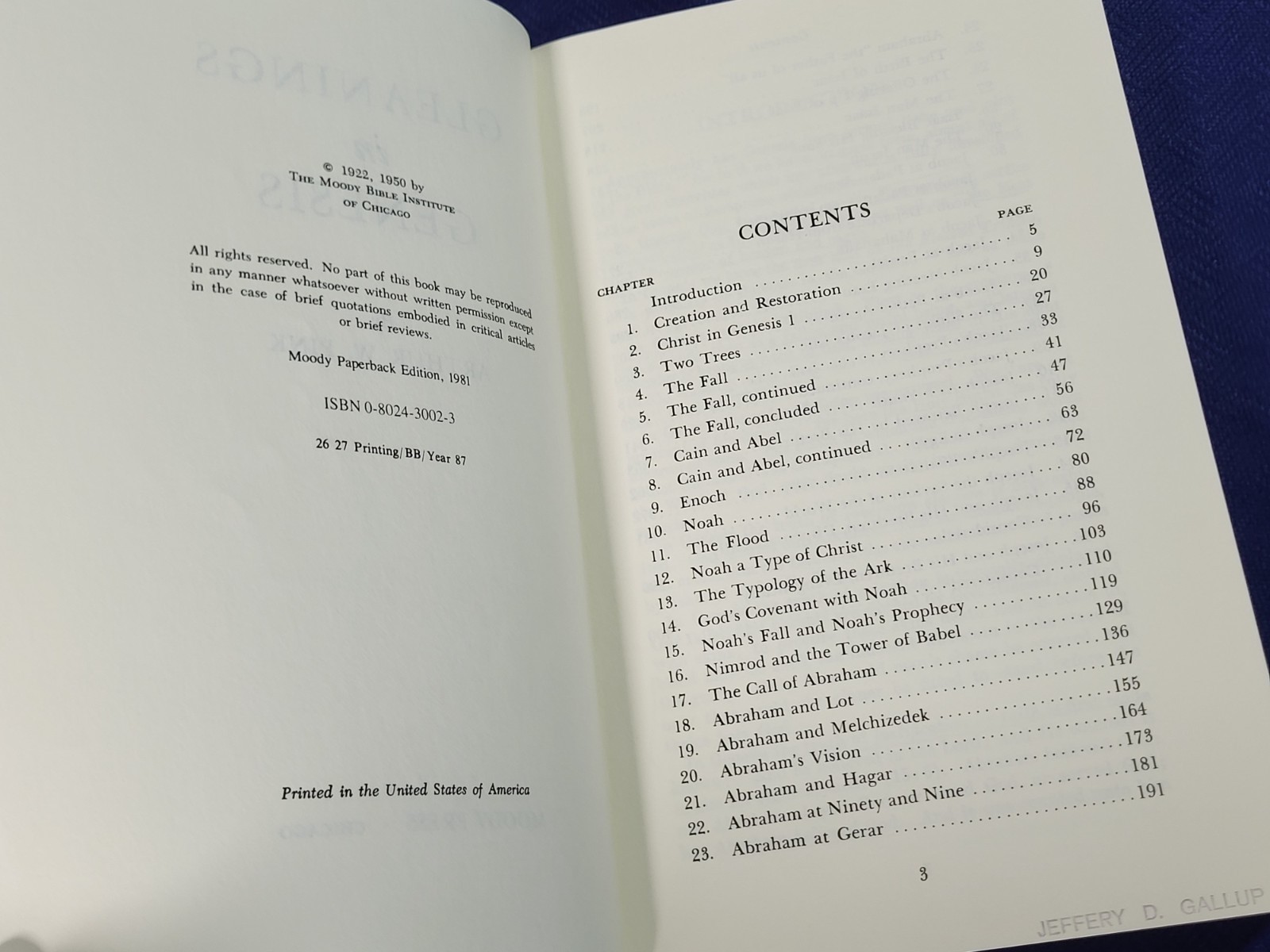 Gleanings in Genesis – Paperback, Arthur W Pink