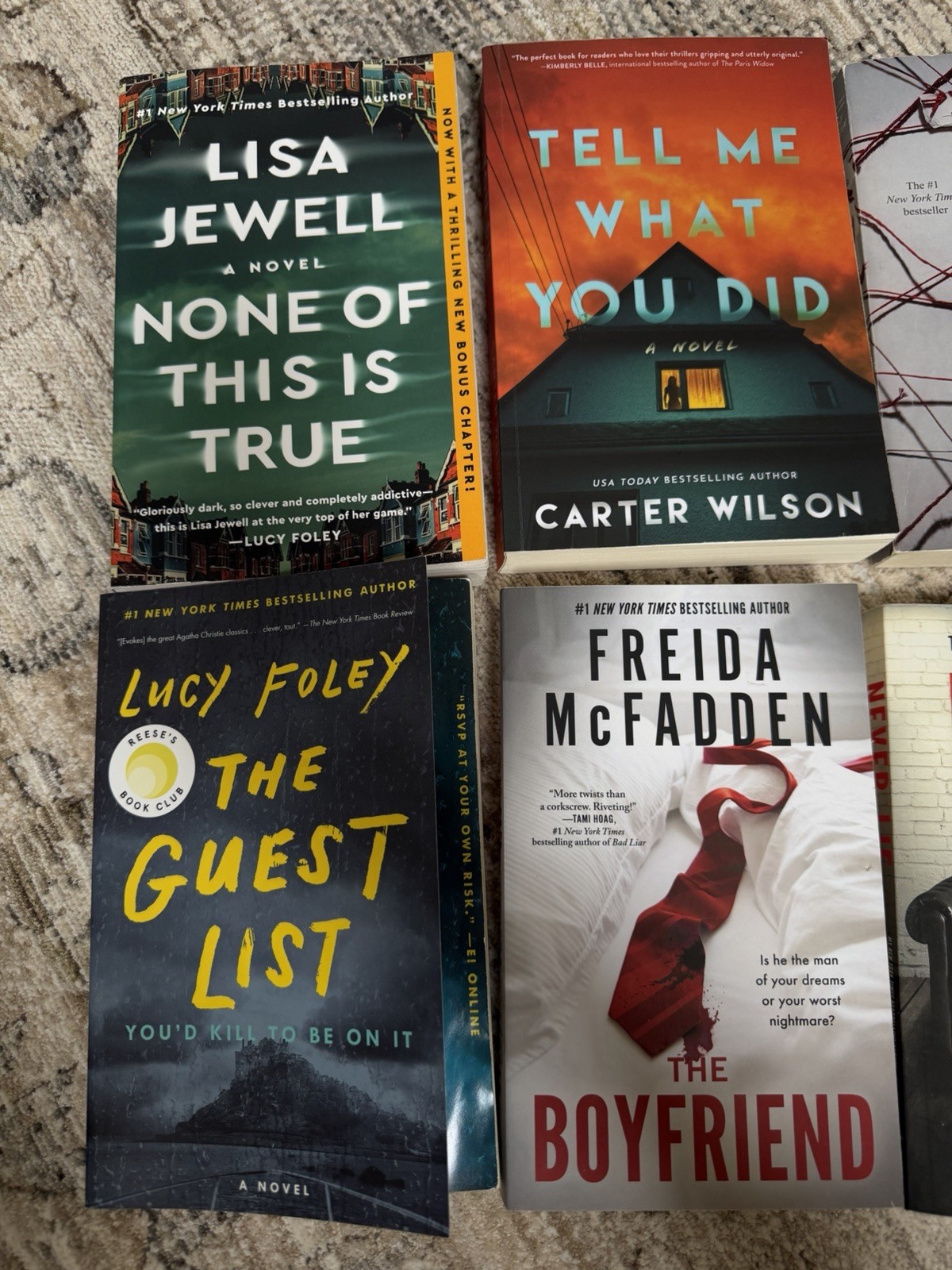 Mix Lot Of 10 Suspense Crime Mystery Thriller Fiction Paperback Books
