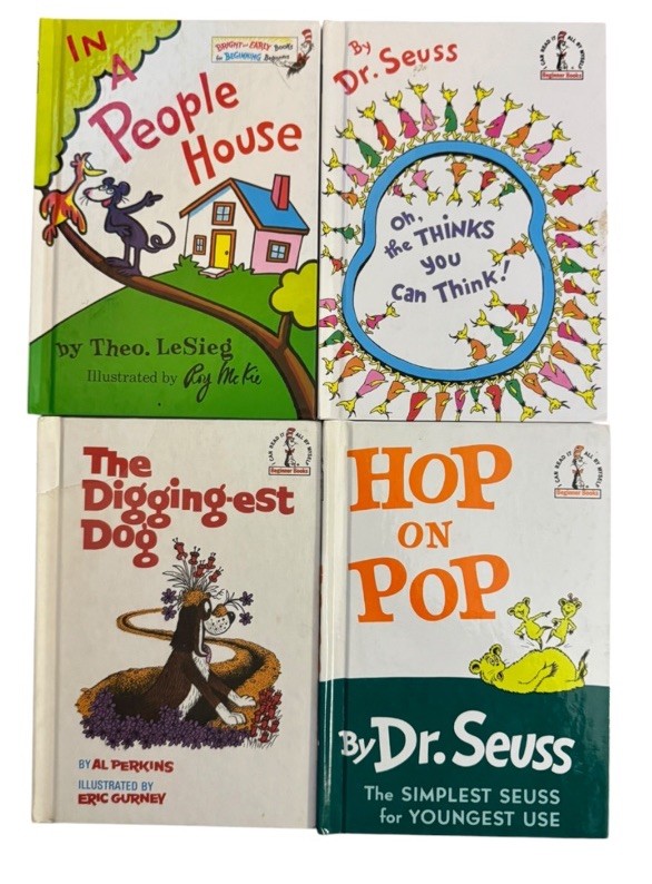 Lot of 16 Dr. Seuss Beginner & Bright And Early Hardcover Books As Shown
