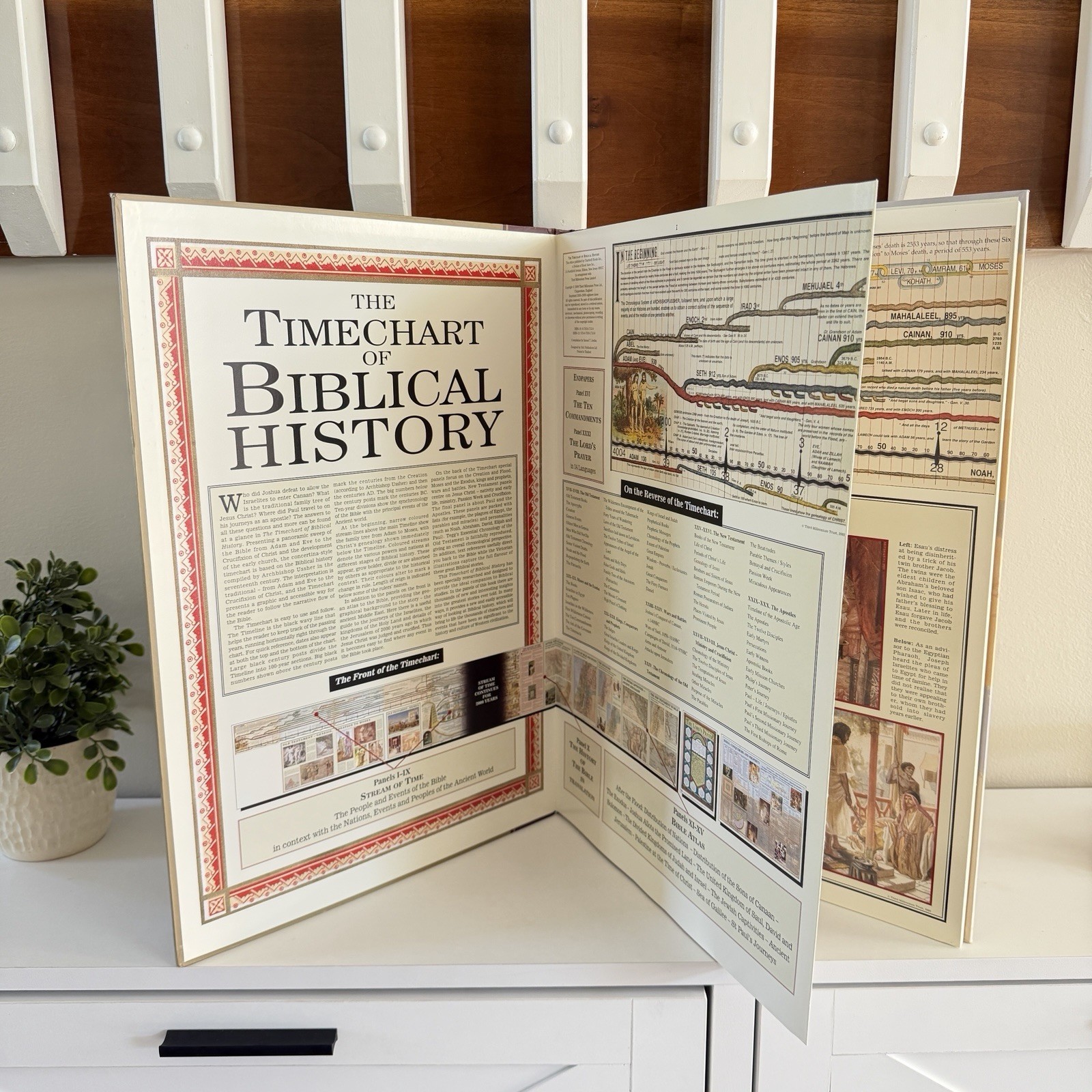 Timechart of Biblical History Maps Charts Oversized Bible Study Book 4000 Years