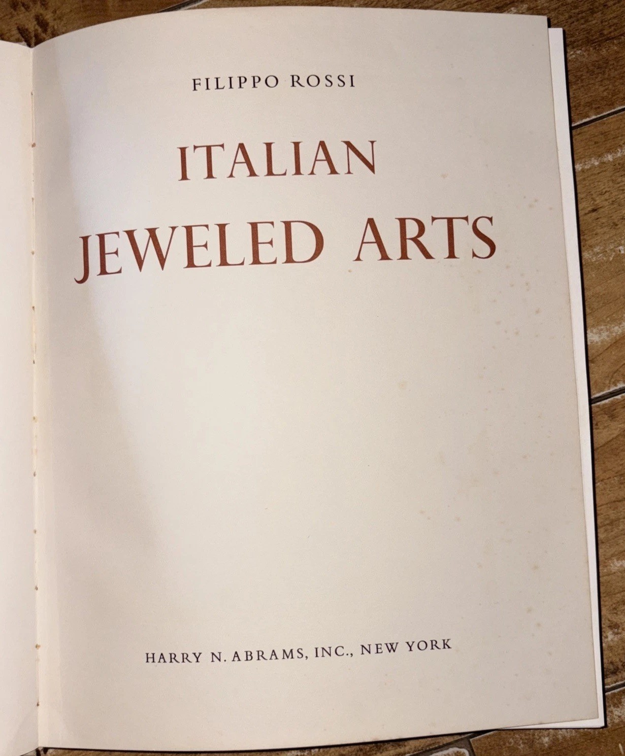 Italian Jeweled Arts Filippo Rossi Abrams, Inc. 1954 No DJ 110 Color Plates