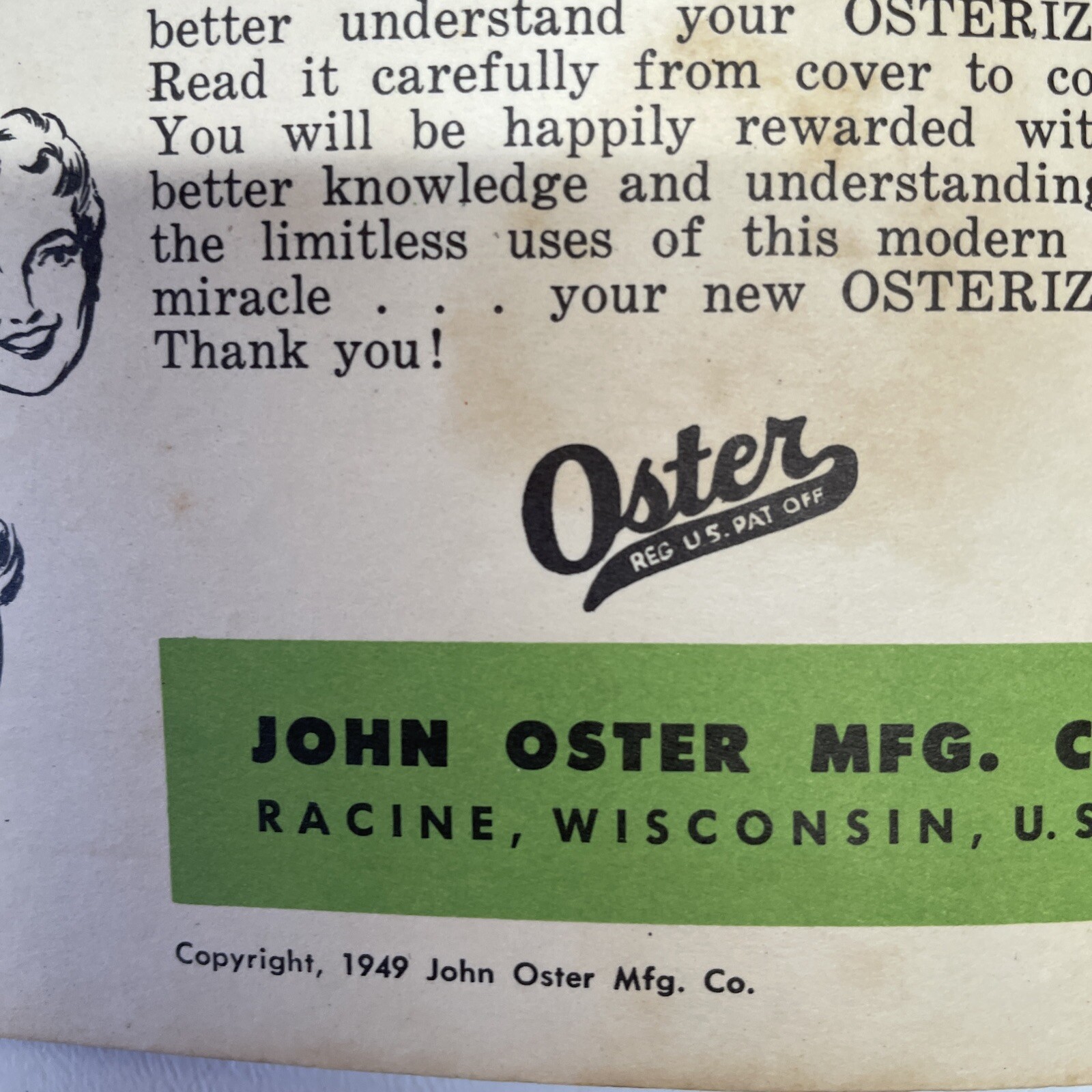 Delightful Osterizer Recipes 1949 Paperback 64 Pages Instructions and Recipes