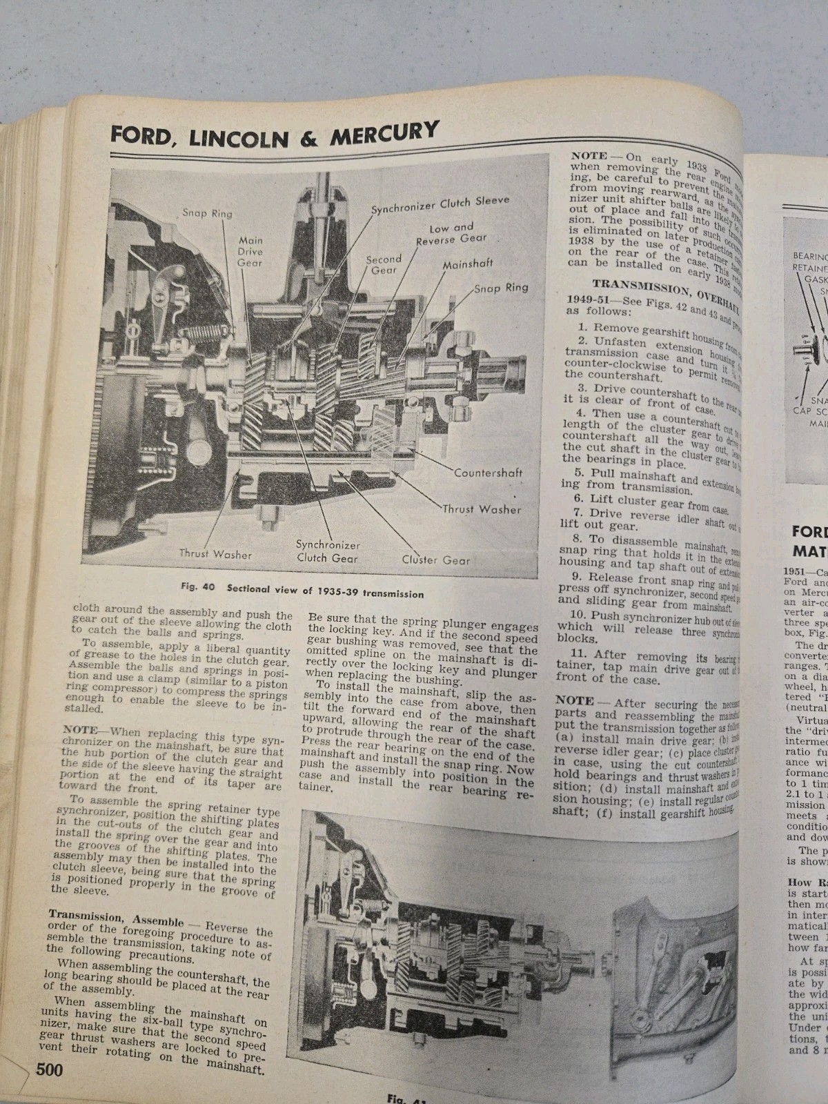 Motor’s Auto Repair Manual 1935-1951 Models 14th Edition