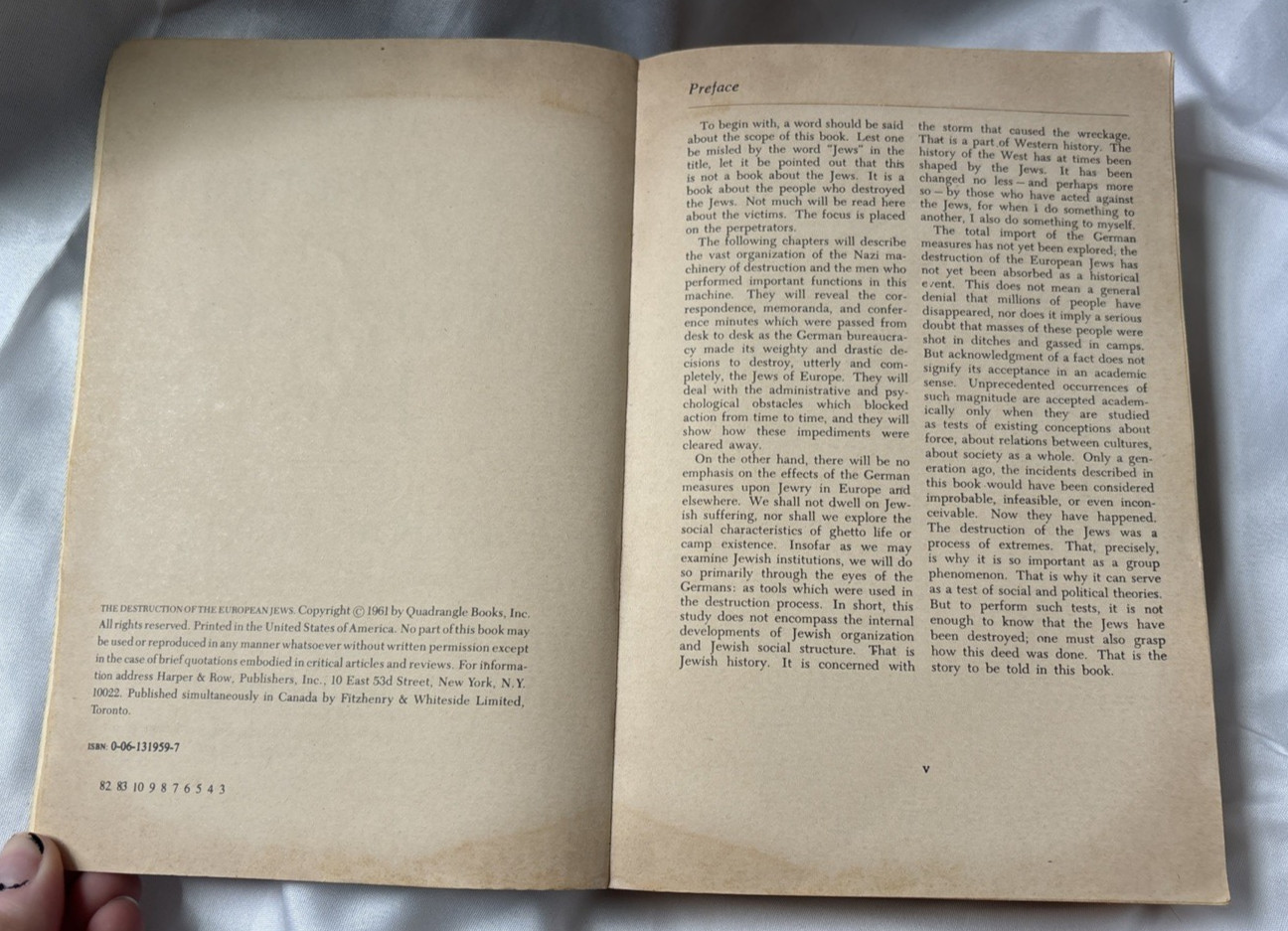 The Destruction of the European Jews 1961 Paperback