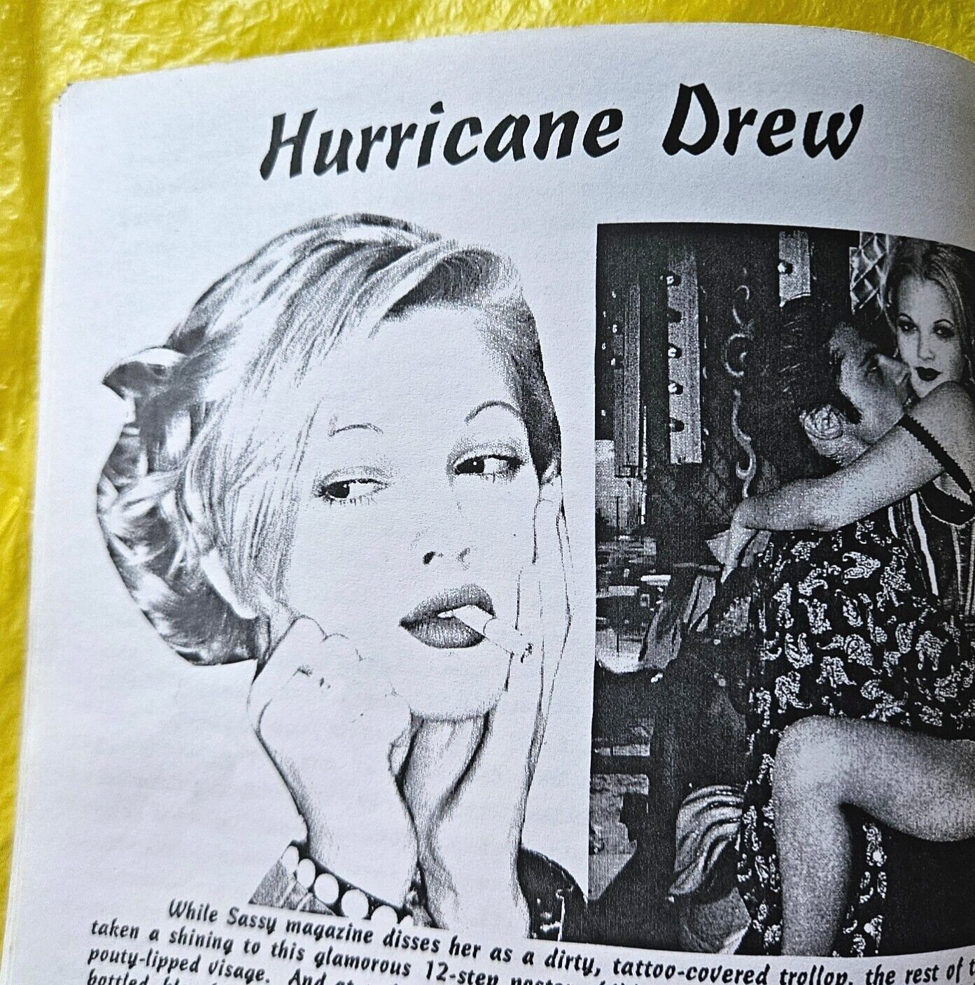 SUCK DON’T BLOW #2 ‚Mediocre Slopsheet‘ 90’S ZINE Drew Barrymore ANTHONY KIEDIS