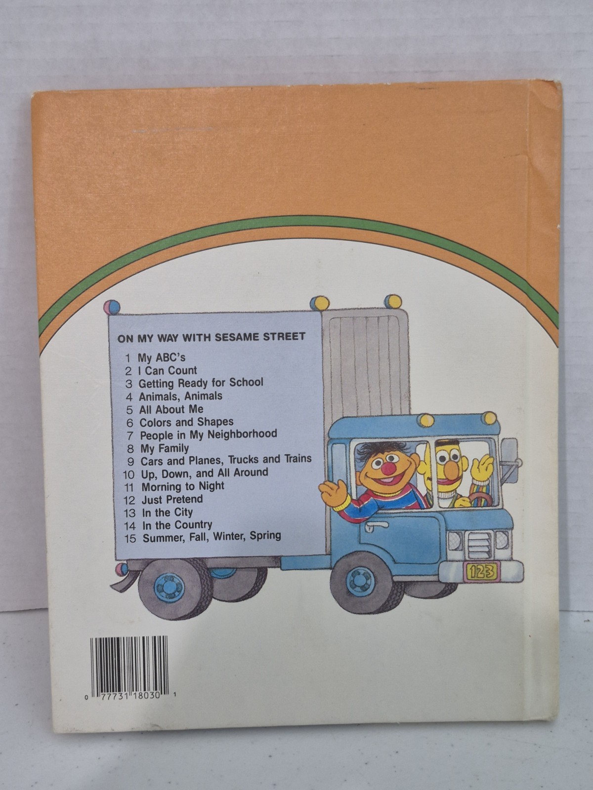 On My Way with Sesame Street Volumes 2 & 3 Vintage Book Set Jim Henson 1989