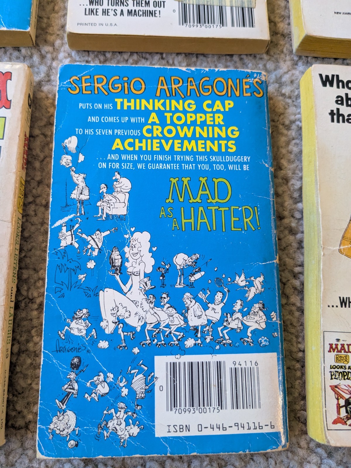 MAD Magazine Paperback Lot 8 Vintage Al Jaffee Dave Berg William Gaines 1970s