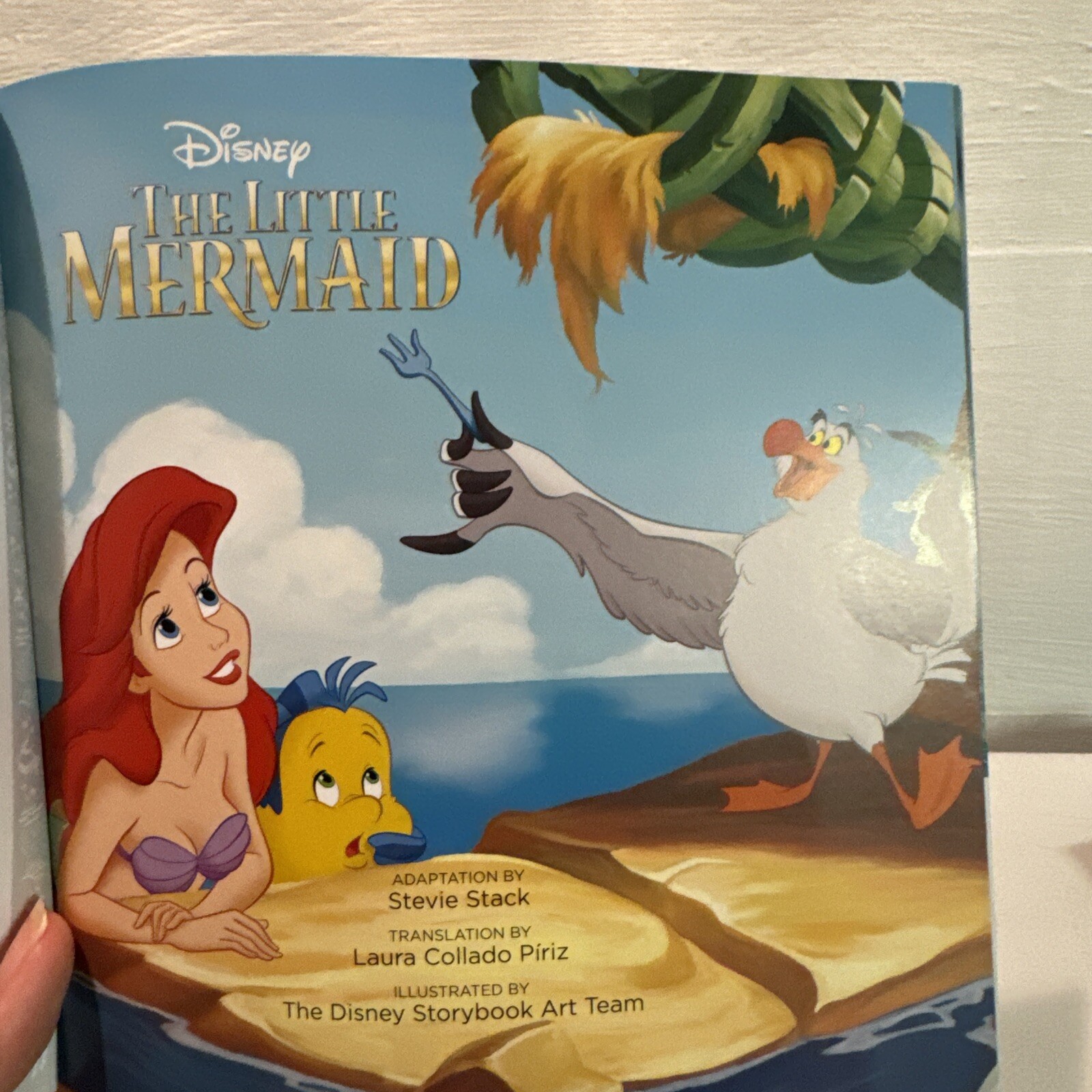 Disney The Little Mermaid: Movie Storybook Libro basado English Spanish BuzzPop