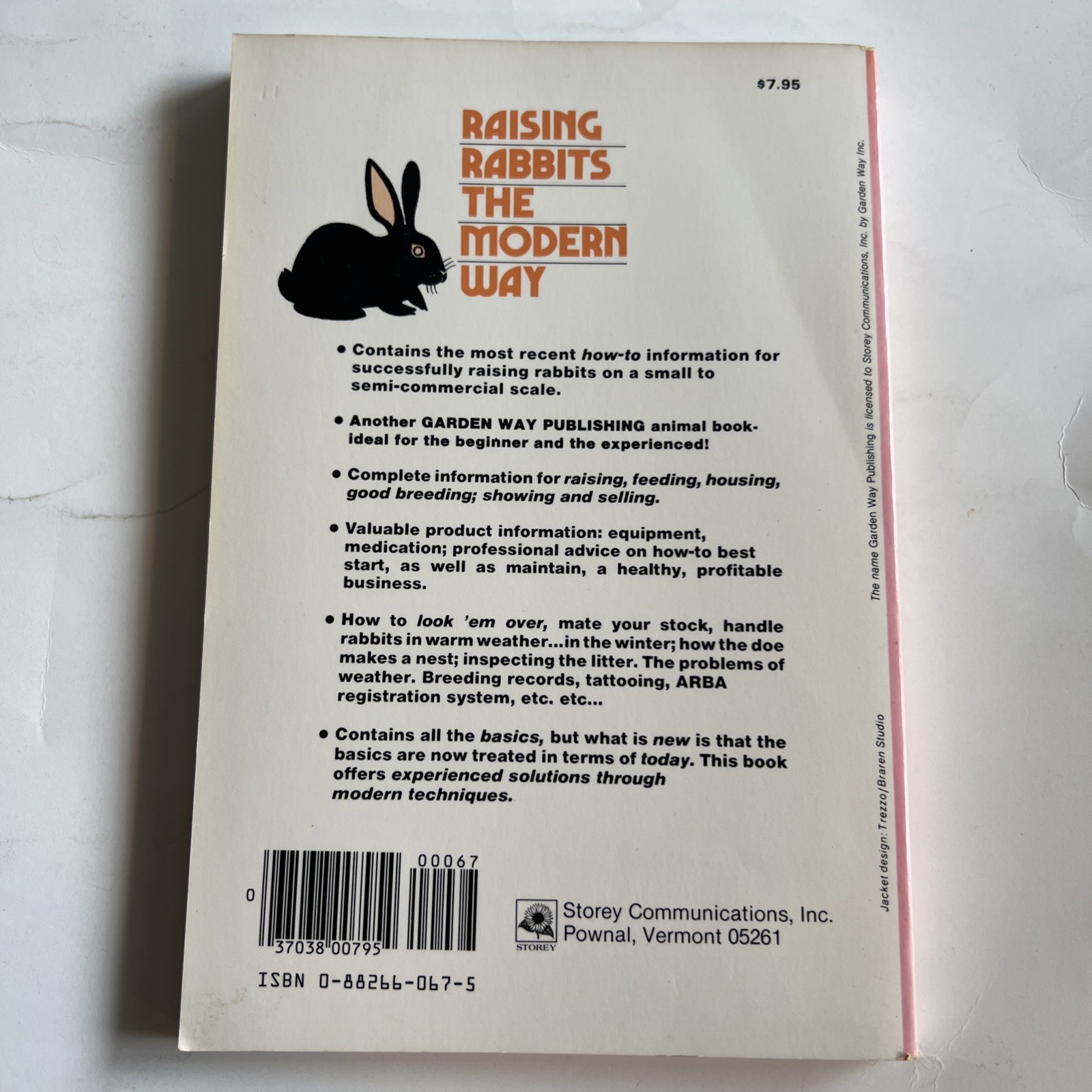 Raising Rabbits The Modern Way Animals Paperback Book by Bob Bennett