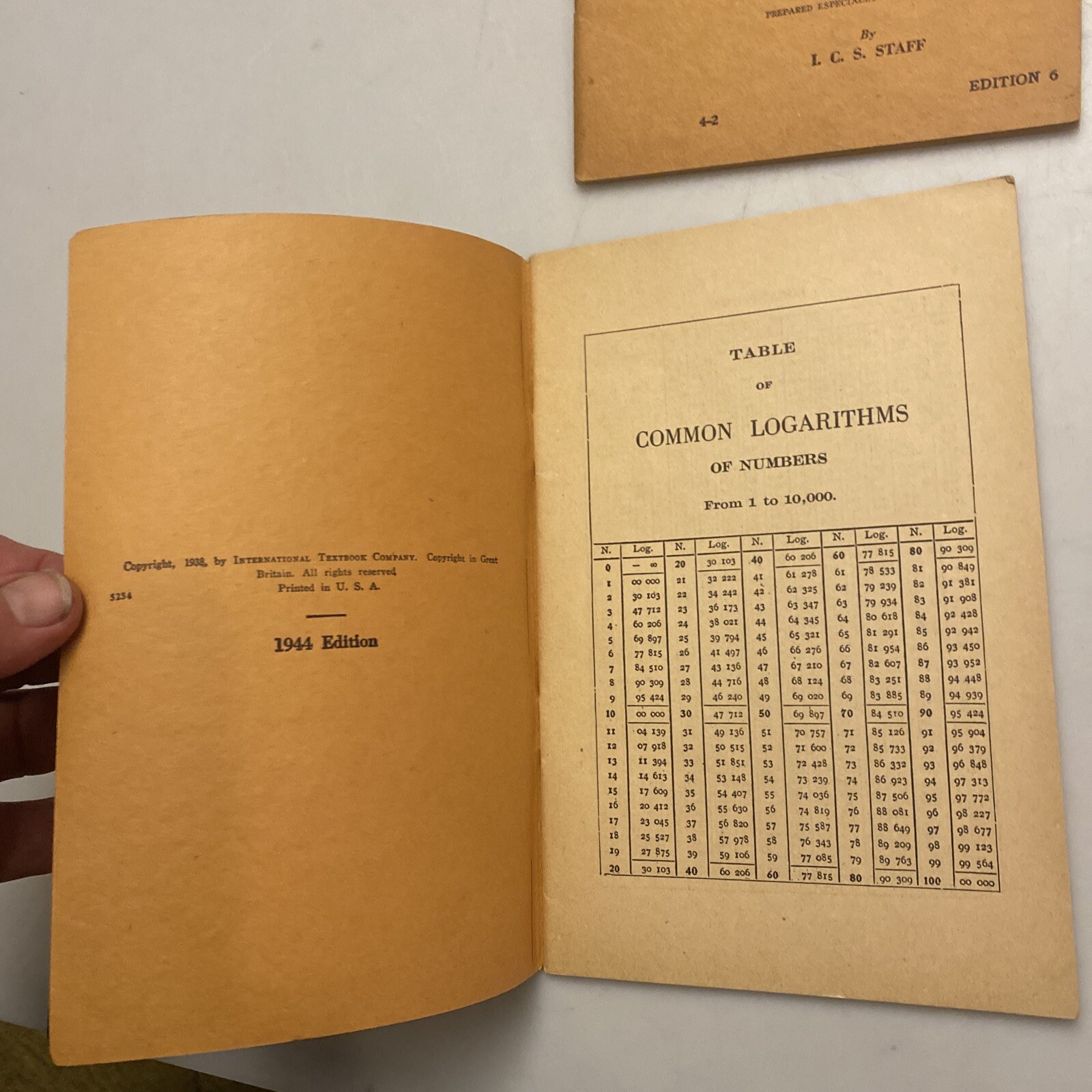 4 Geometric Drawing book by ICS Staff , 1944 Edition
