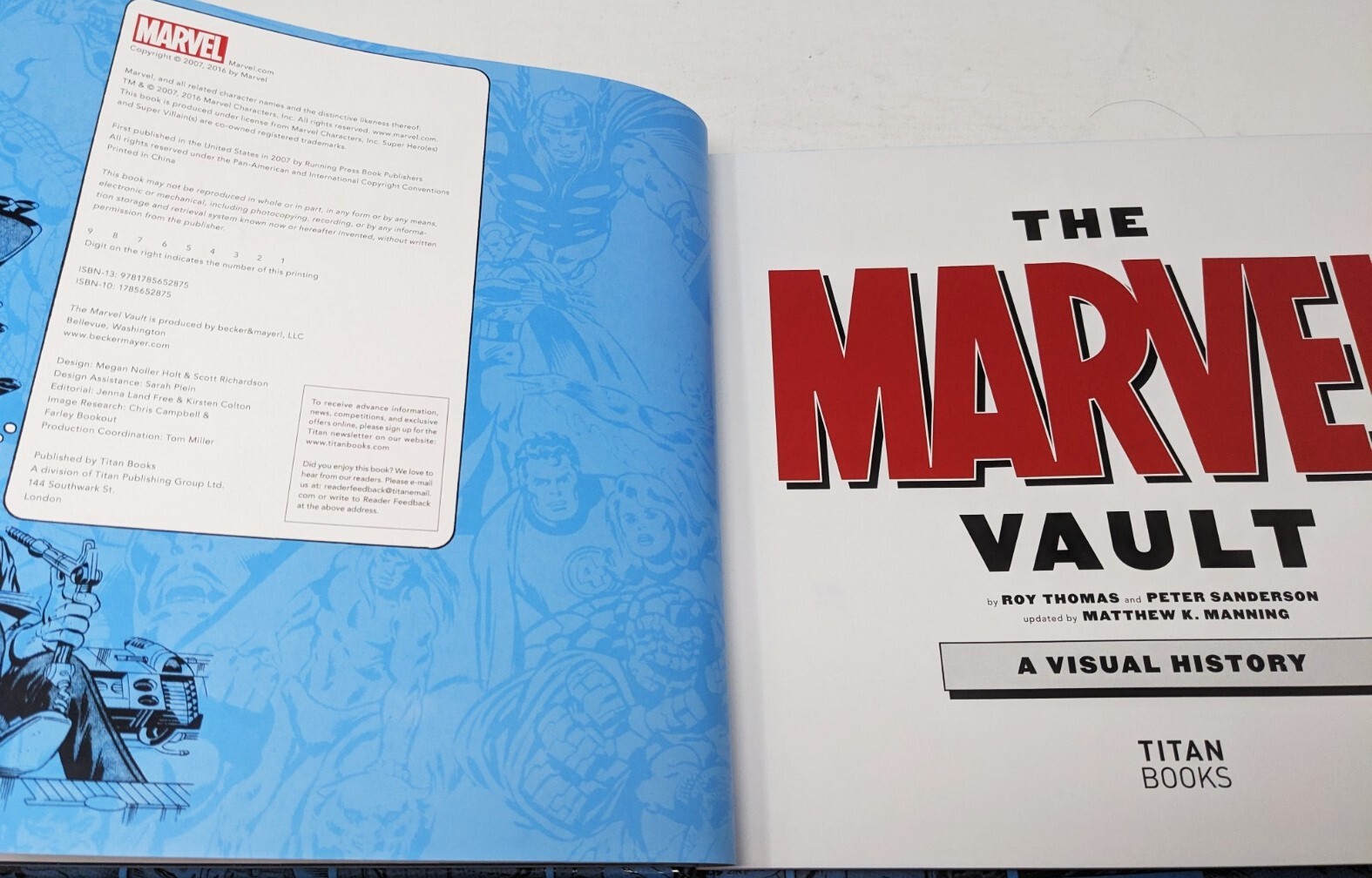 The Marvel Vault: A Visual History – Hardcover ~ Thomas, Roy LIKE NEW