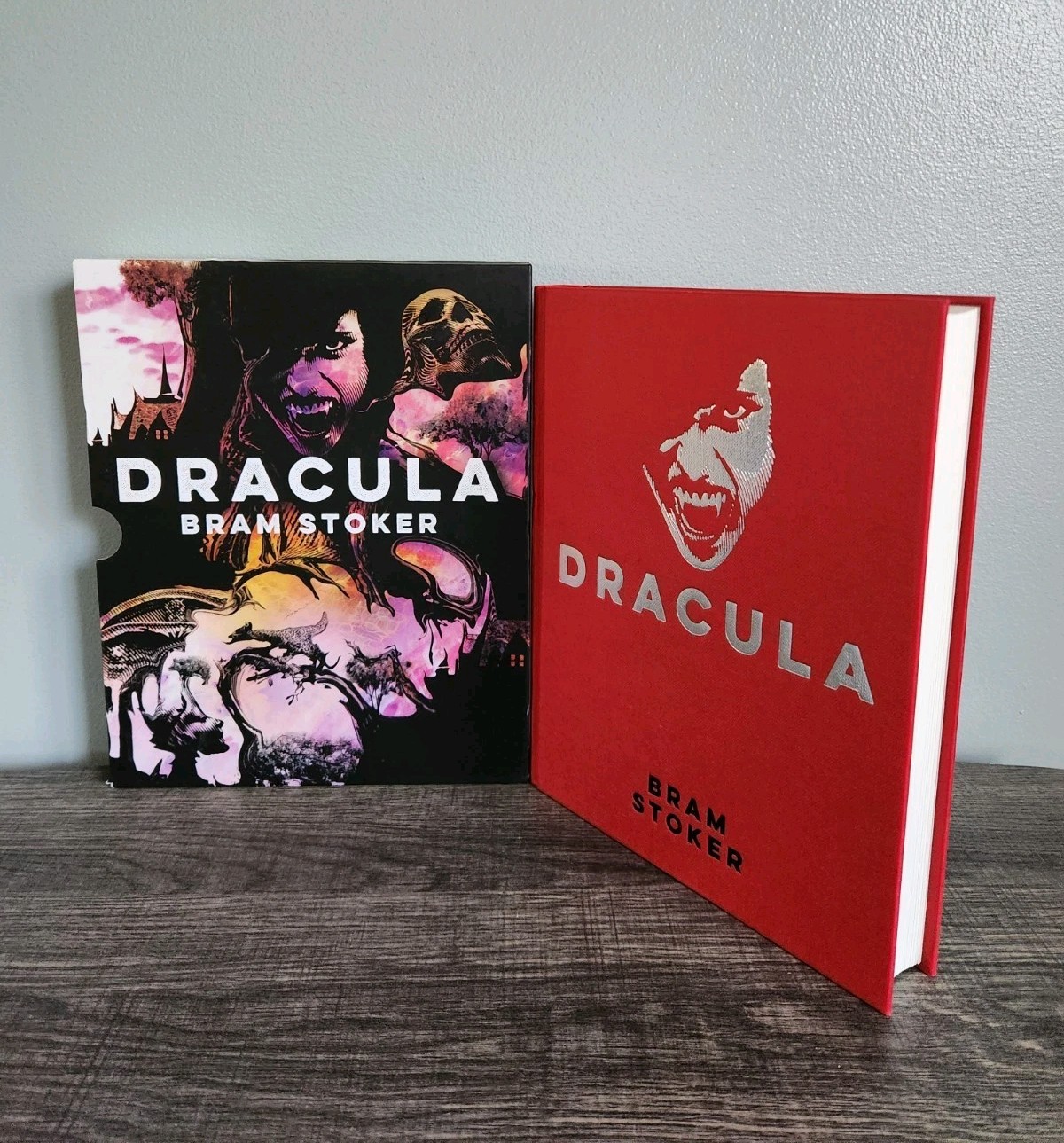 Dracula Bram Stoker Arcturus Hardcover Red Cloth Silver Foil Slipcase Gothic Art