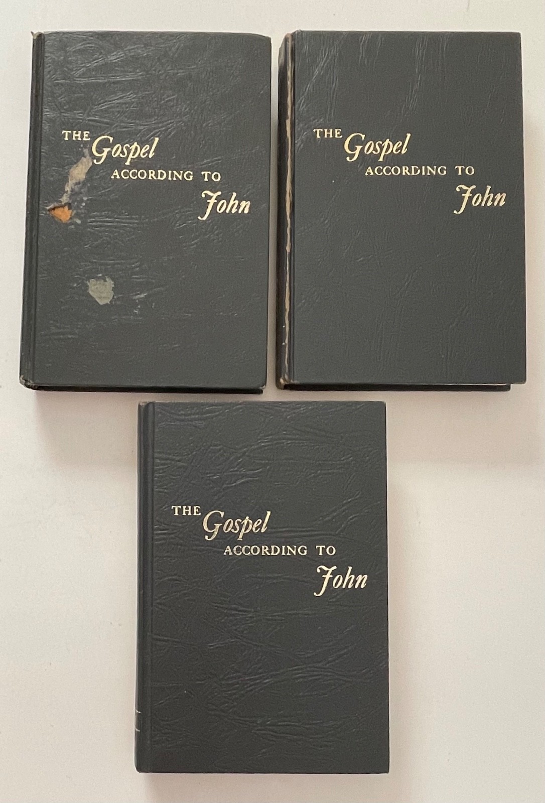 Set 3 THE GOSPEL ACCORDING TO JOHN Vol I II III The Gospel Hour Greene 1966 READ