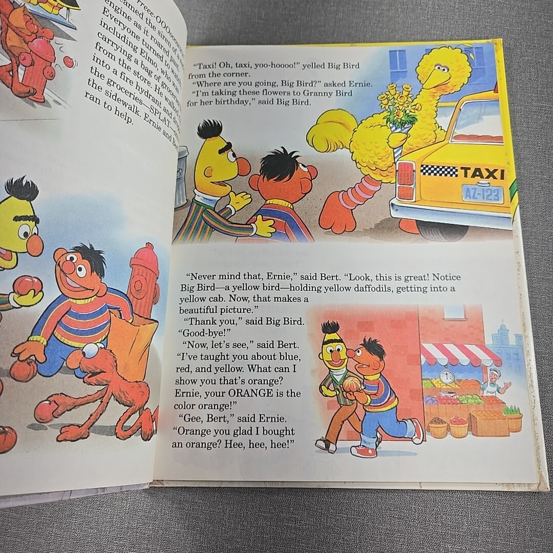 On My Way With Sesame Street Book Volume 6 Colors and Shapes 1989 Hardcover Book