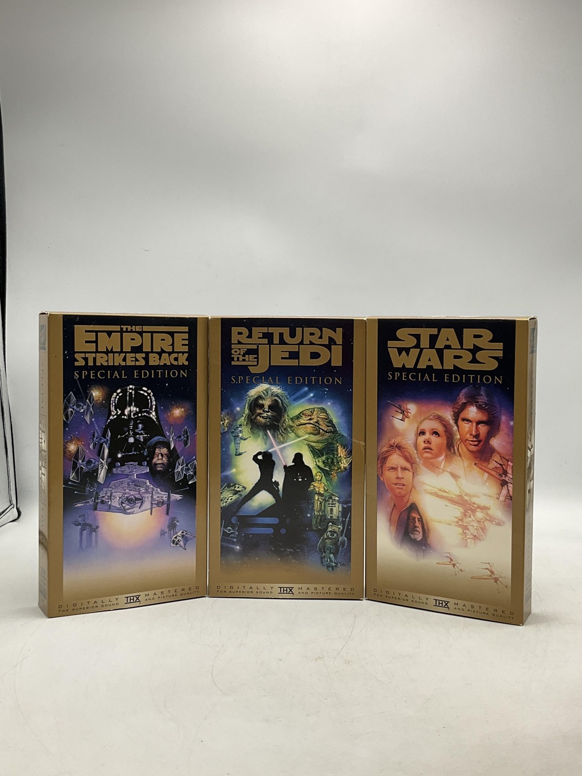 STAR WARS TRILOGY SPECIAL EDITION George Lucas Fox Gold Box Set Vintage VHS