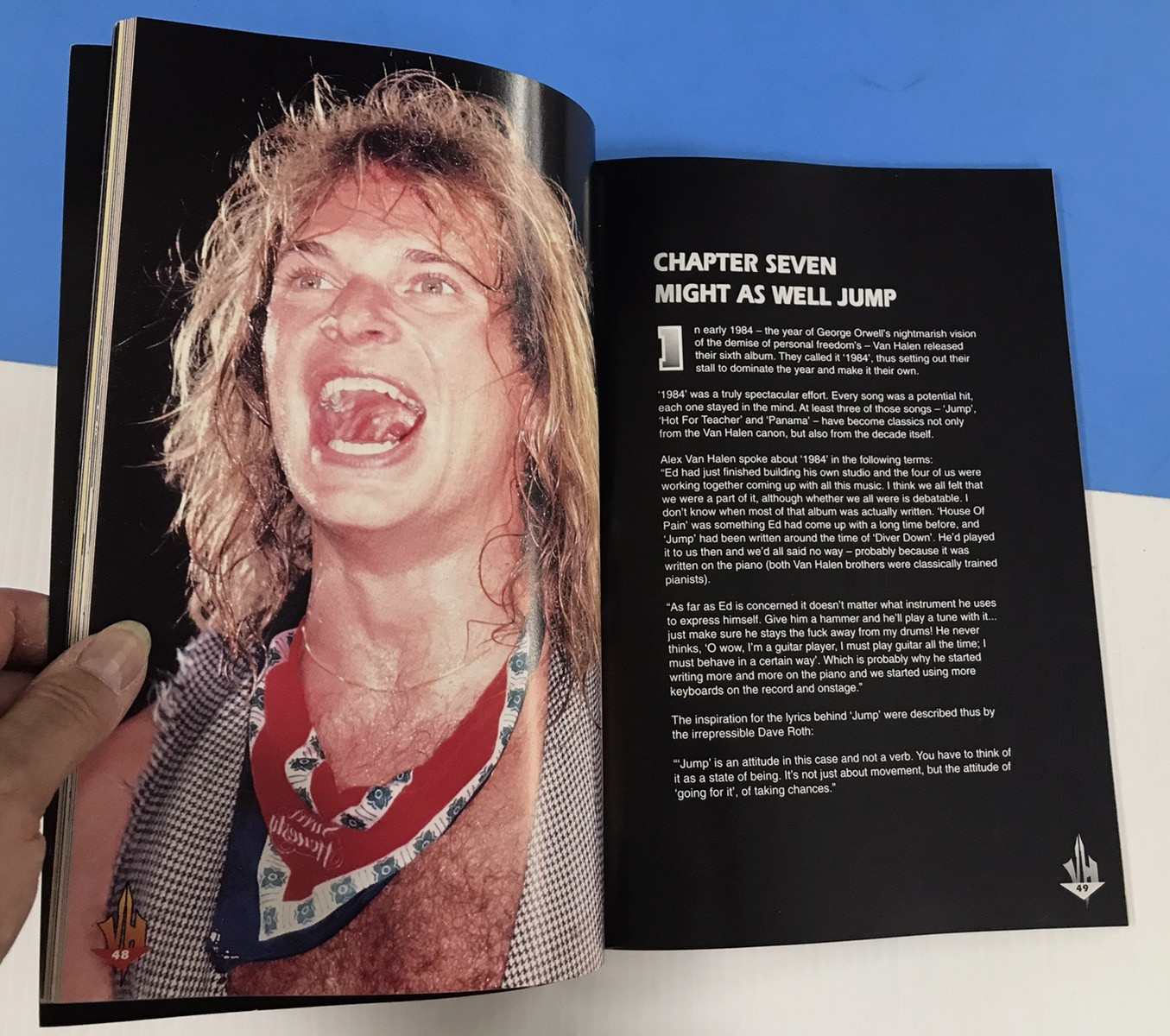 VAN HALEN Excess All Areas (1994) UK FAN BOOK by Malcolm Dome / 144 pages #808