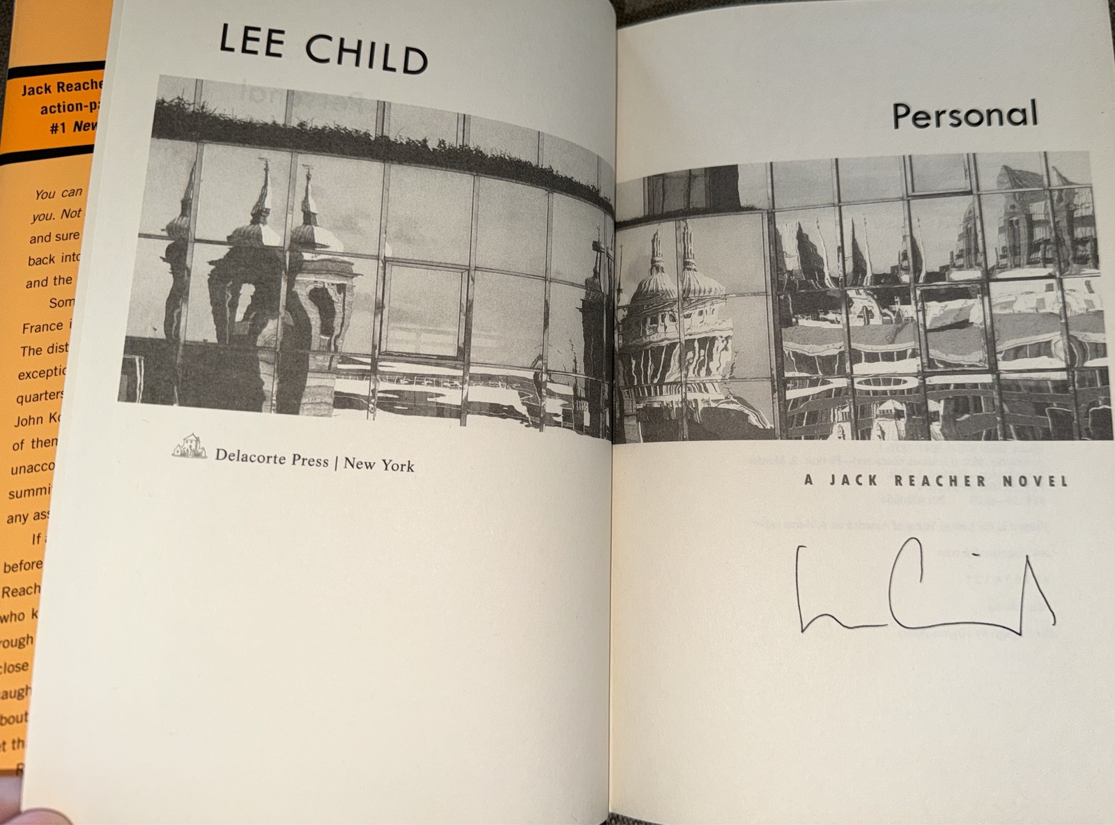 Lee Child Jack Reacher Ser. „Personal“ Hardcover 2014 First Edition