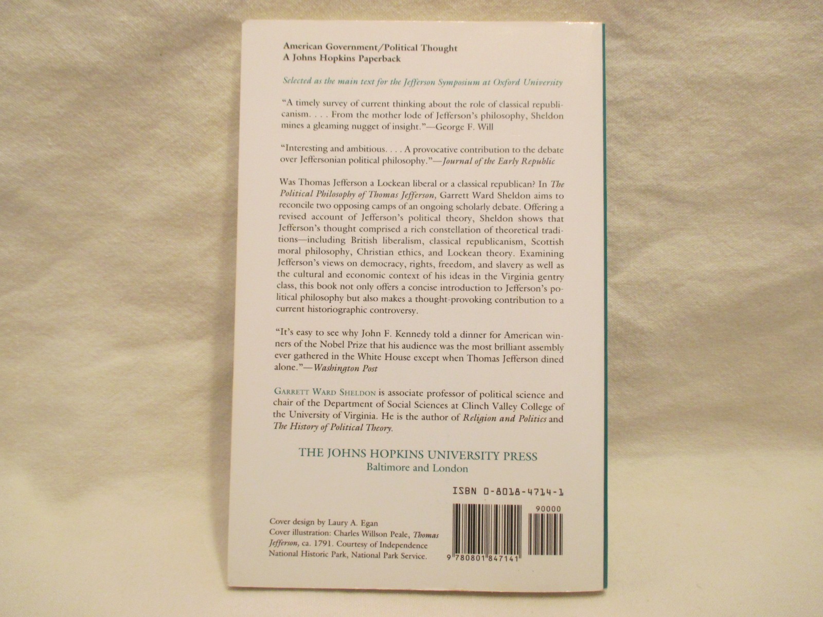 The Political Philosophy of Thomas Jefferson- Garrett Ward Sheldon