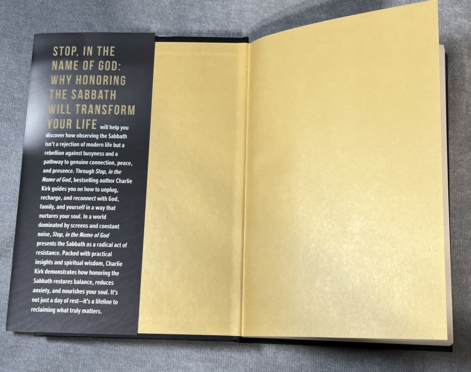 Stop In the Name of God by Charlie Kirk HC DJ 1st Edition 2nd Printing 2025