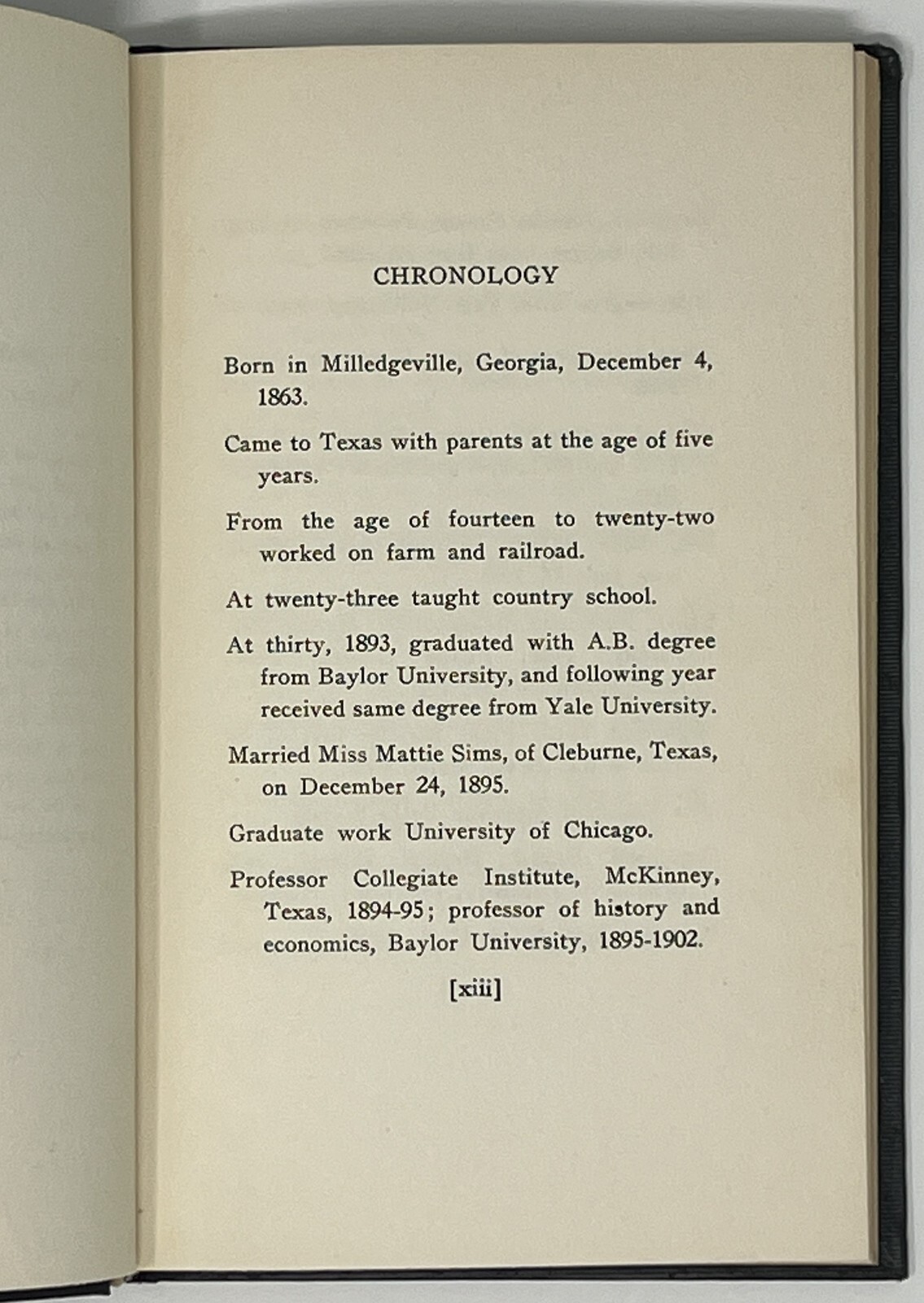 BIOGRAPHY: Brooks Takes the Long Look, Joseph Dawson – 1931 HC Baylor Univ Press