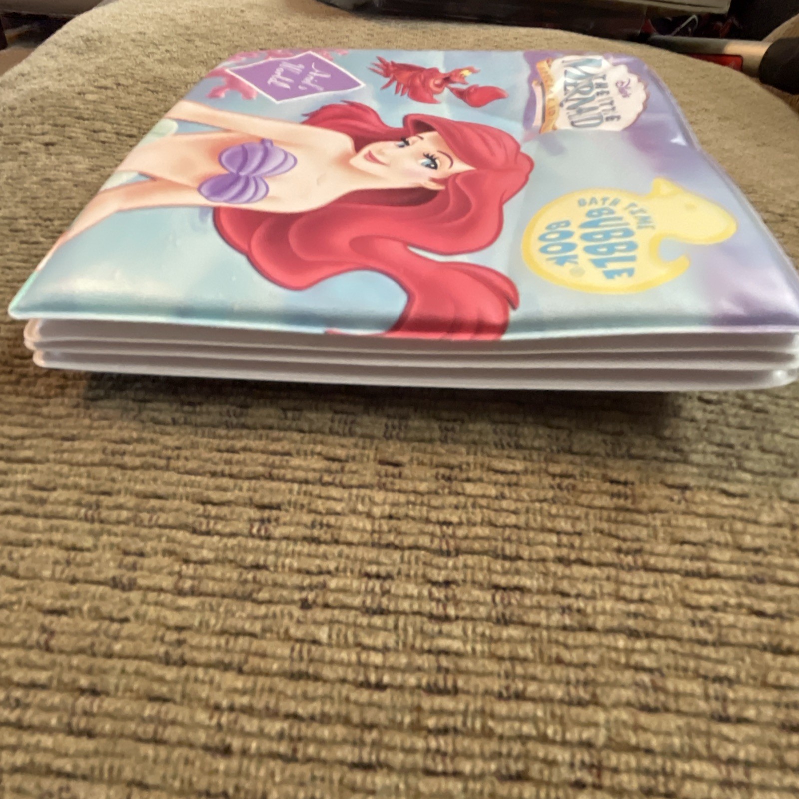Disney Little Mermaid Ariel Bath Toy Time Bubble Book Ariel’s World Kids 2008