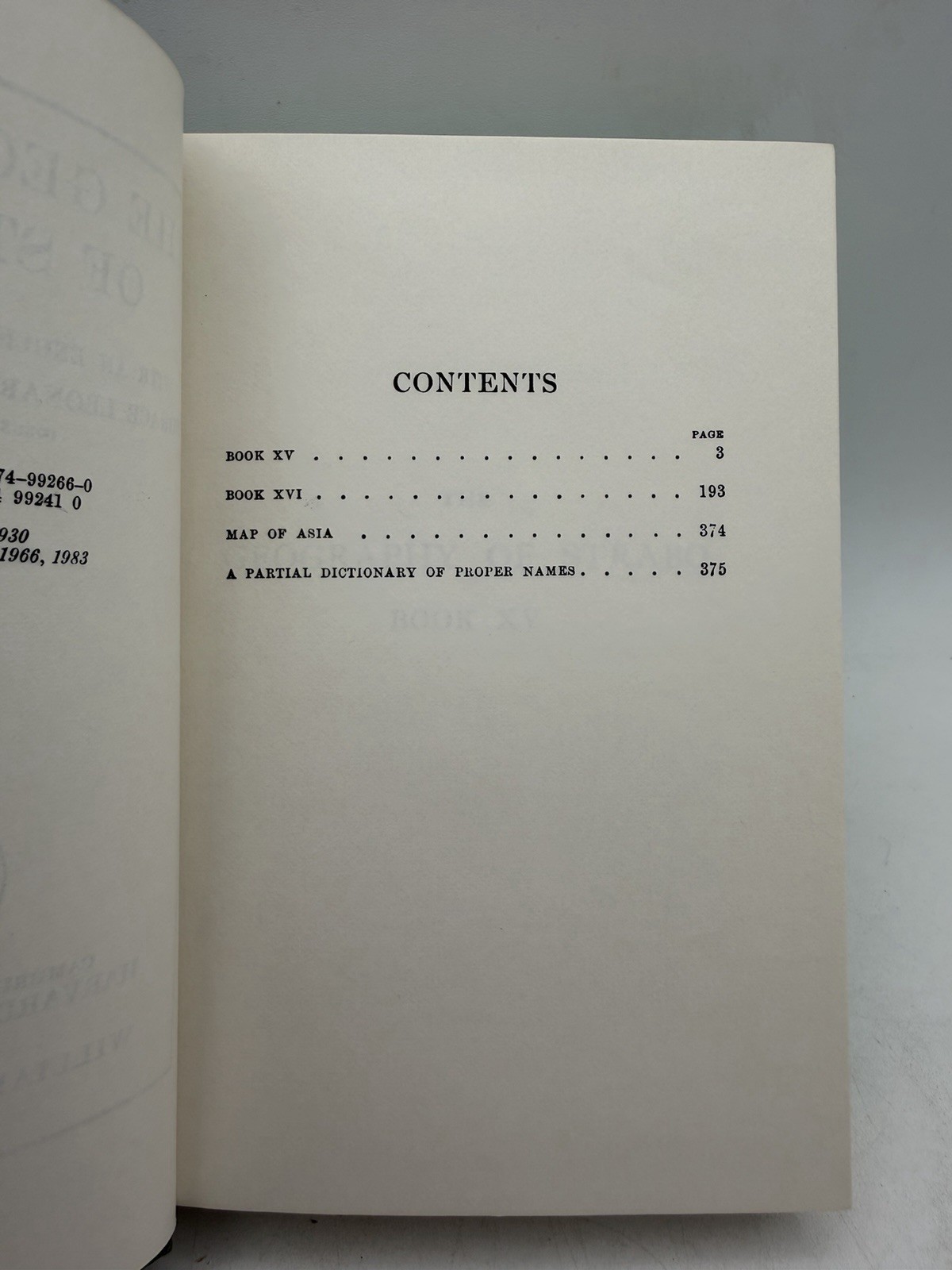 Strabo Geography Volume VII 7 Books 15-16 XV-XVI Hardcover DJ Harvard 1983
