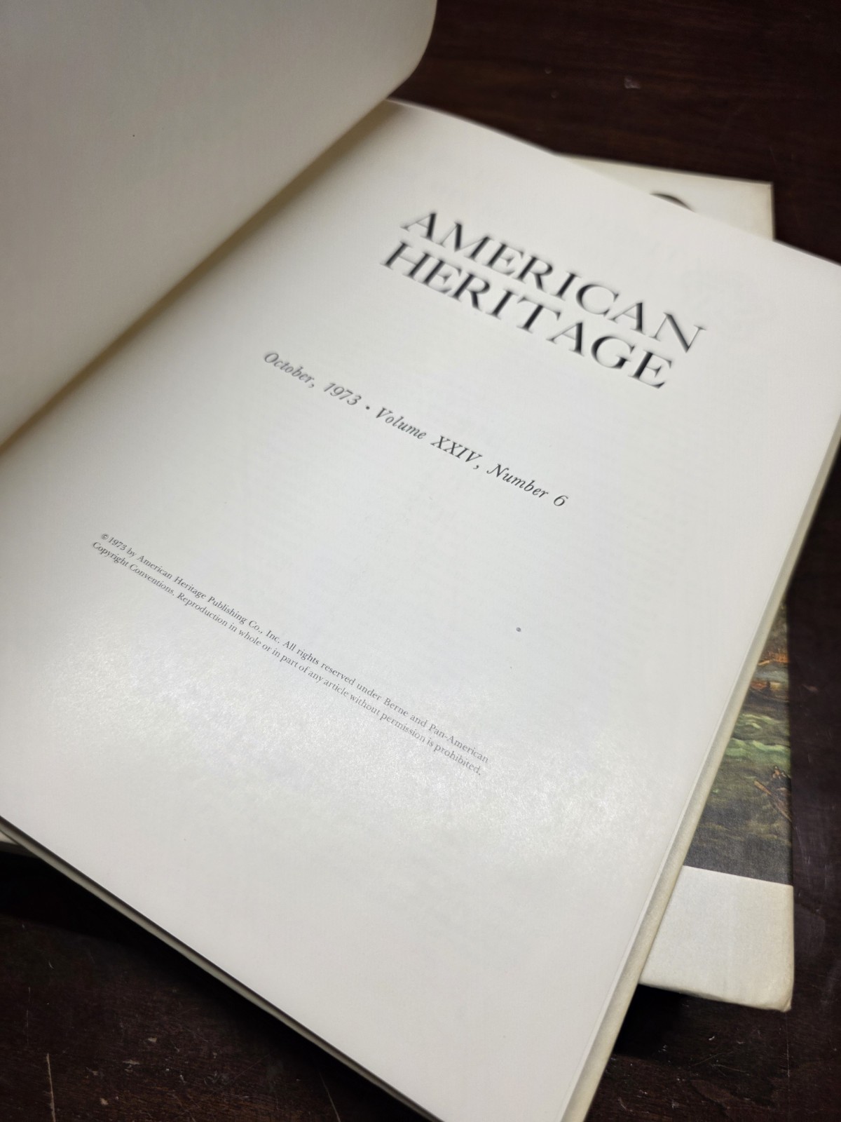 American Heritage 6 HC Books magazines Vol XXIV 1972-73 With Index Vintage
