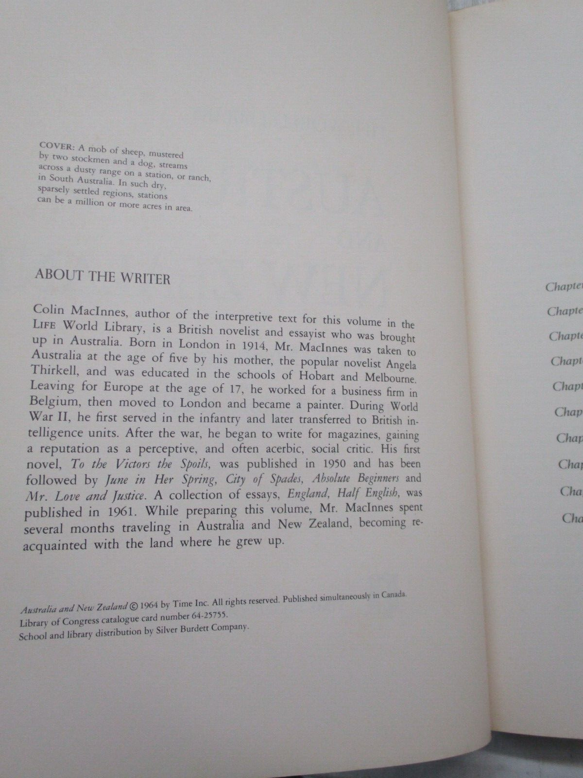 LIFE WORLD LIBRARY AUSTRALIA & NEW ZEALAND BY COLIN MACINNES 1964 HC LIFE BOOK