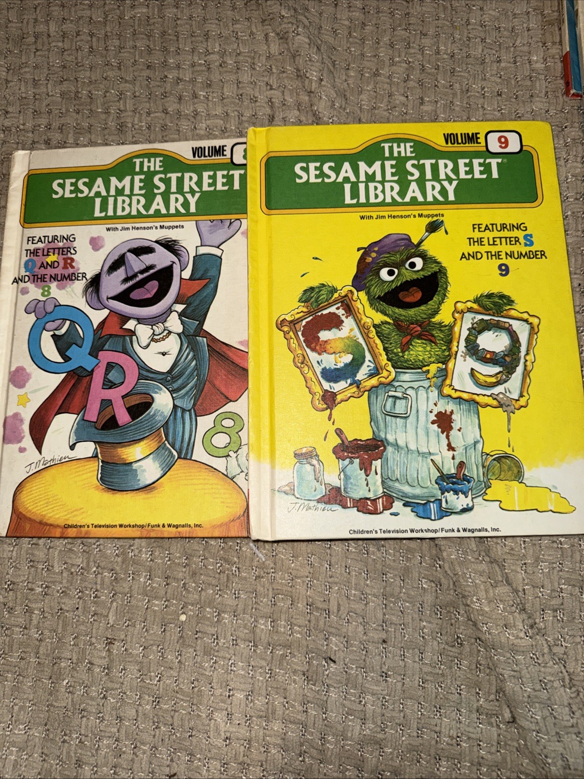 The Sesame Street Library 1 – 15 Complete Set Hardcover Children Books Vintage