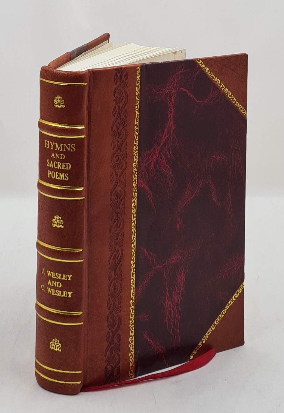 Hymns and Sacred Poems 1743 by John Wesley, Charles Wesley [Leather Bound]