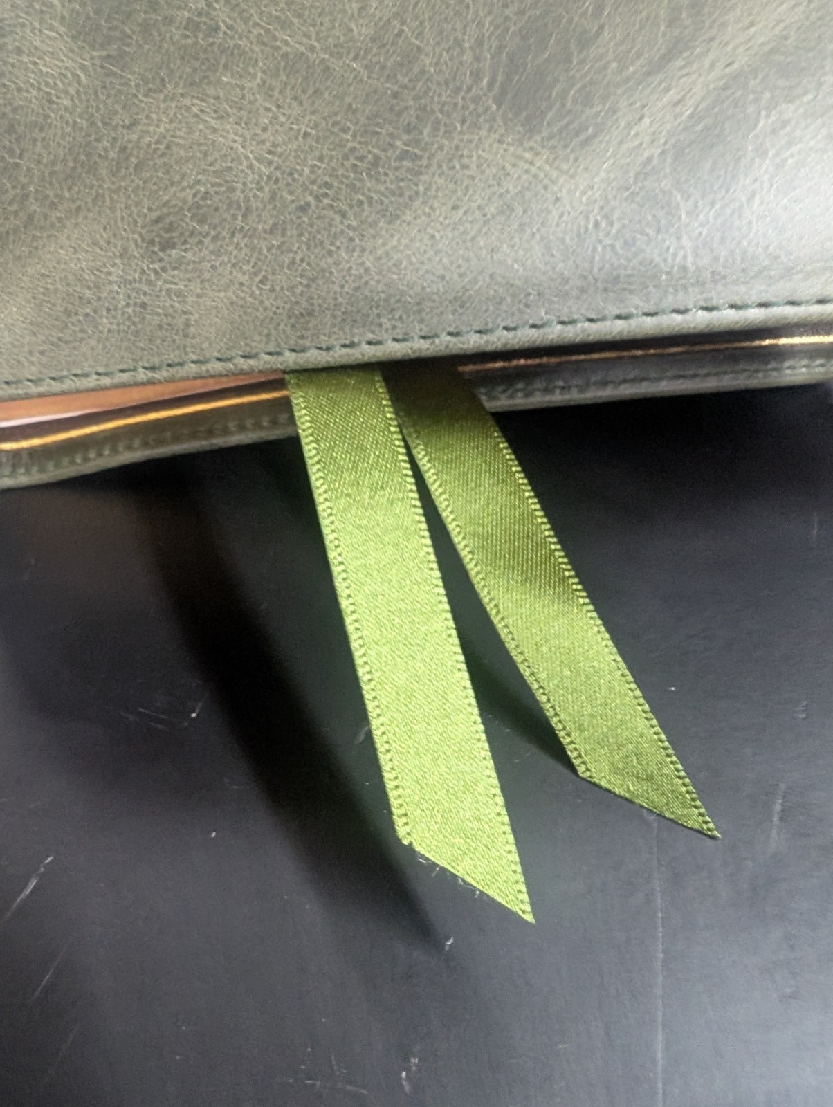 ESV Schuyler Quentel Bible in Olive Green Calfskin