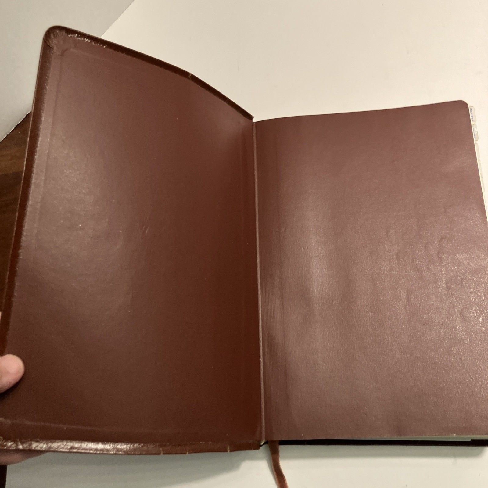 VTG NIV Study Bible Red Letter Zondervan 1985 Bonded Leather Meticulously Tabbed