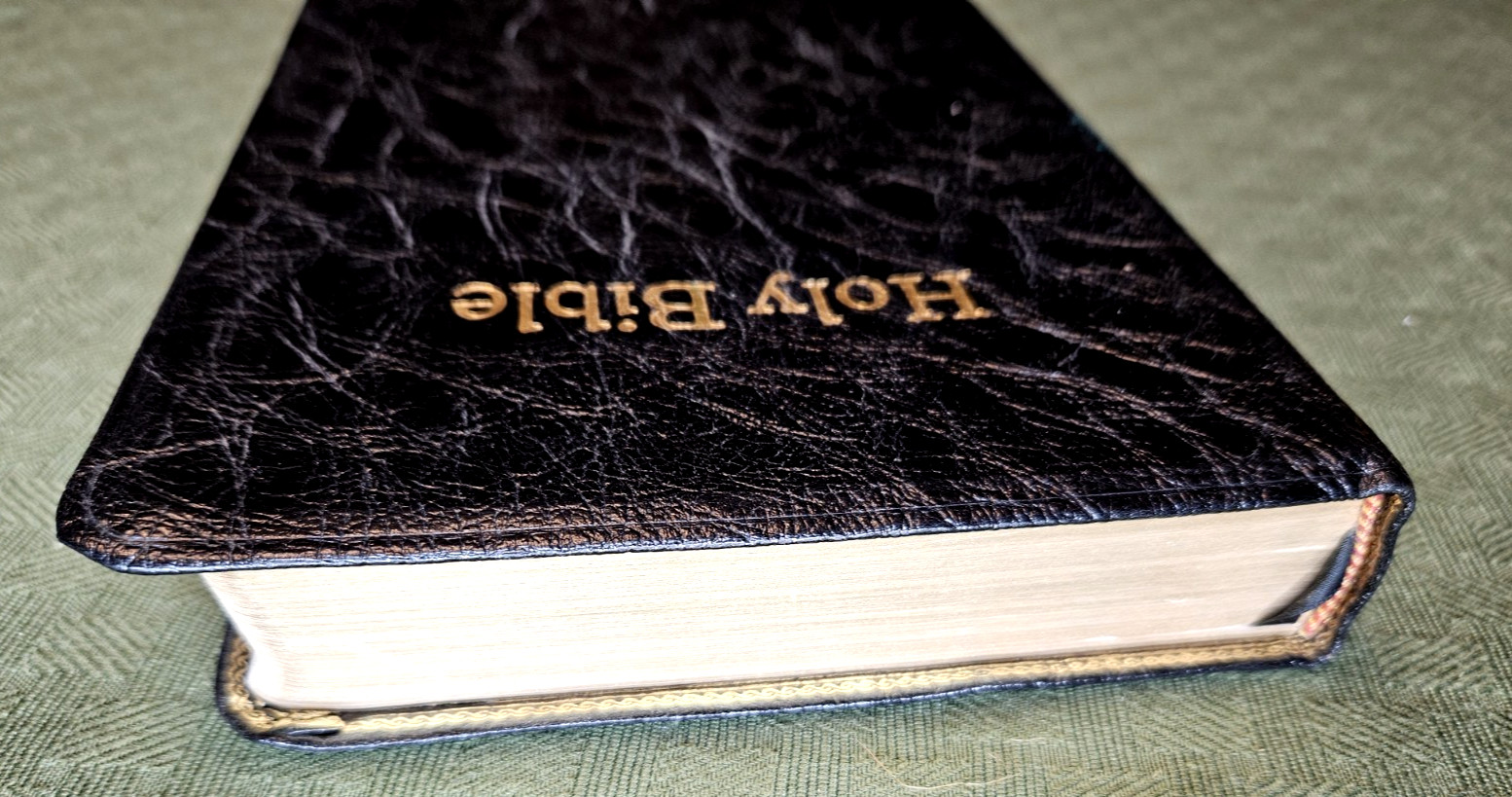 KJV – LARGE Print Reference Holy Bible, Black Genuine Leather, World 956C