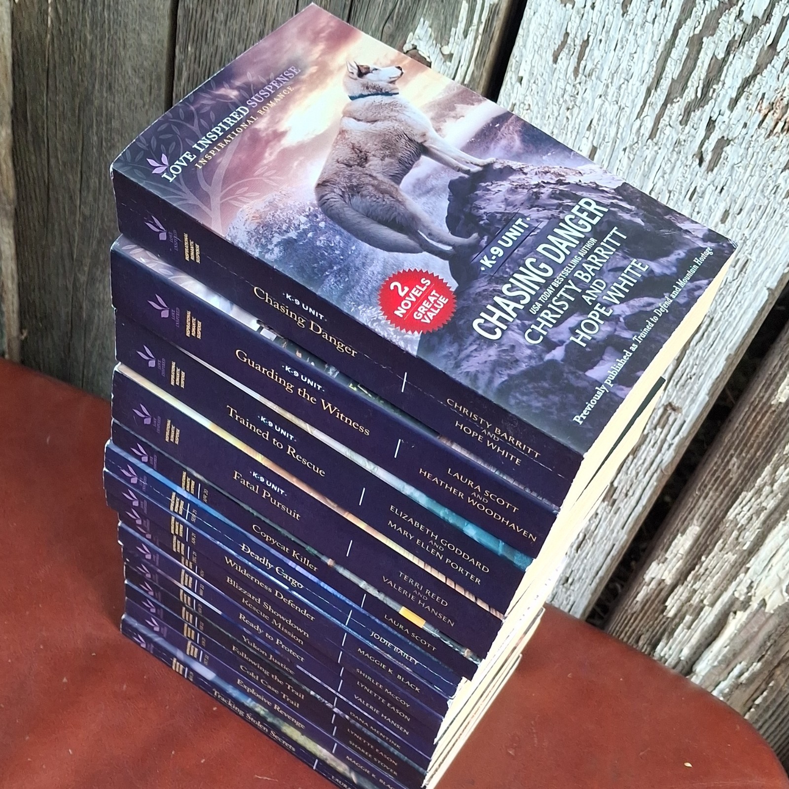 Love Inspired K-9 Unit Romantic Suspense Lot of 15 – Mystery Faith Police Dog