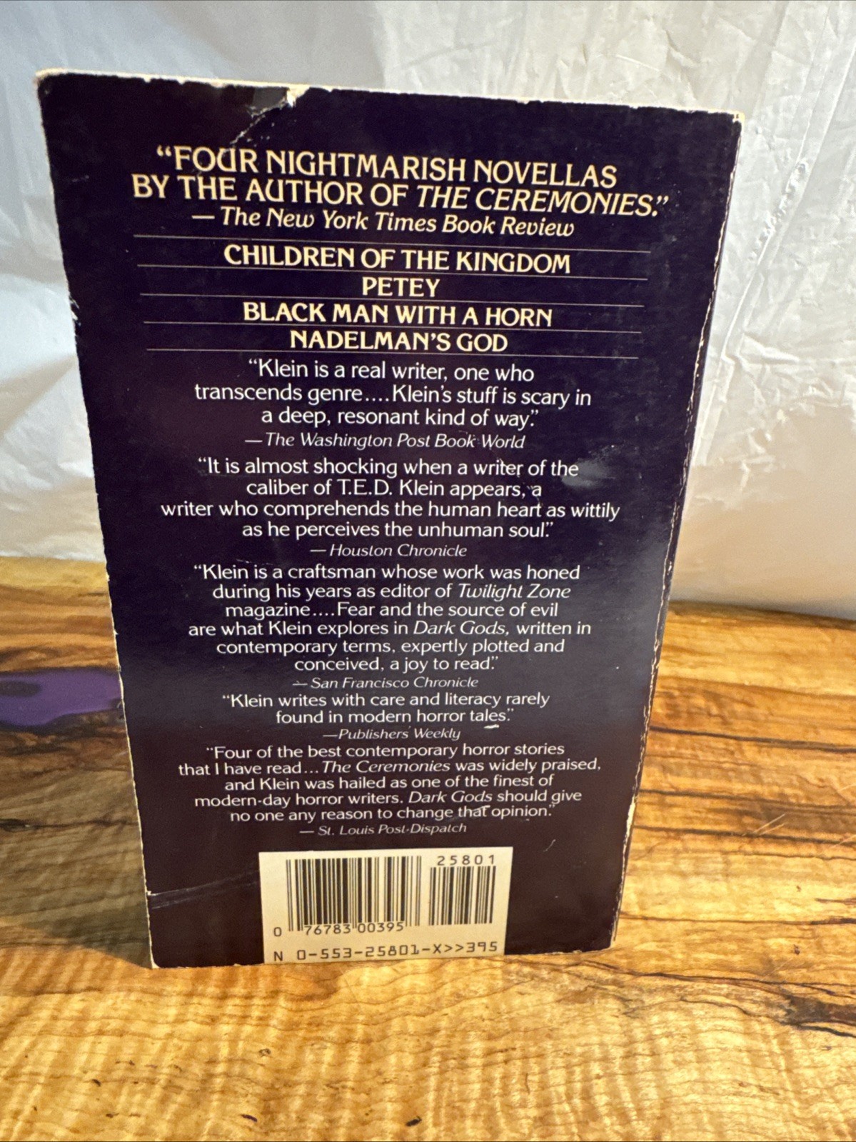 Dark Gods by T.E.D. Klein (1986 Bantam Edition) Vintage Horror Paperback Book
