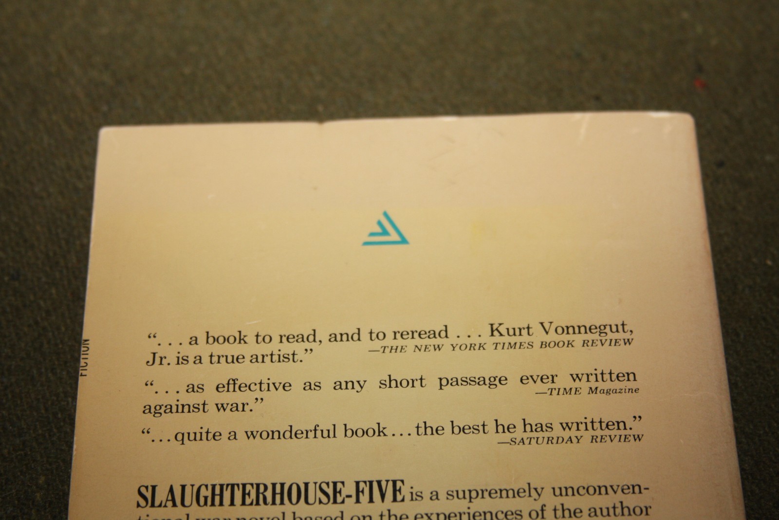 Slaughterhouse-Five by Kurt Vonnegut, Jr. 1969 TPB 4th Print Delta