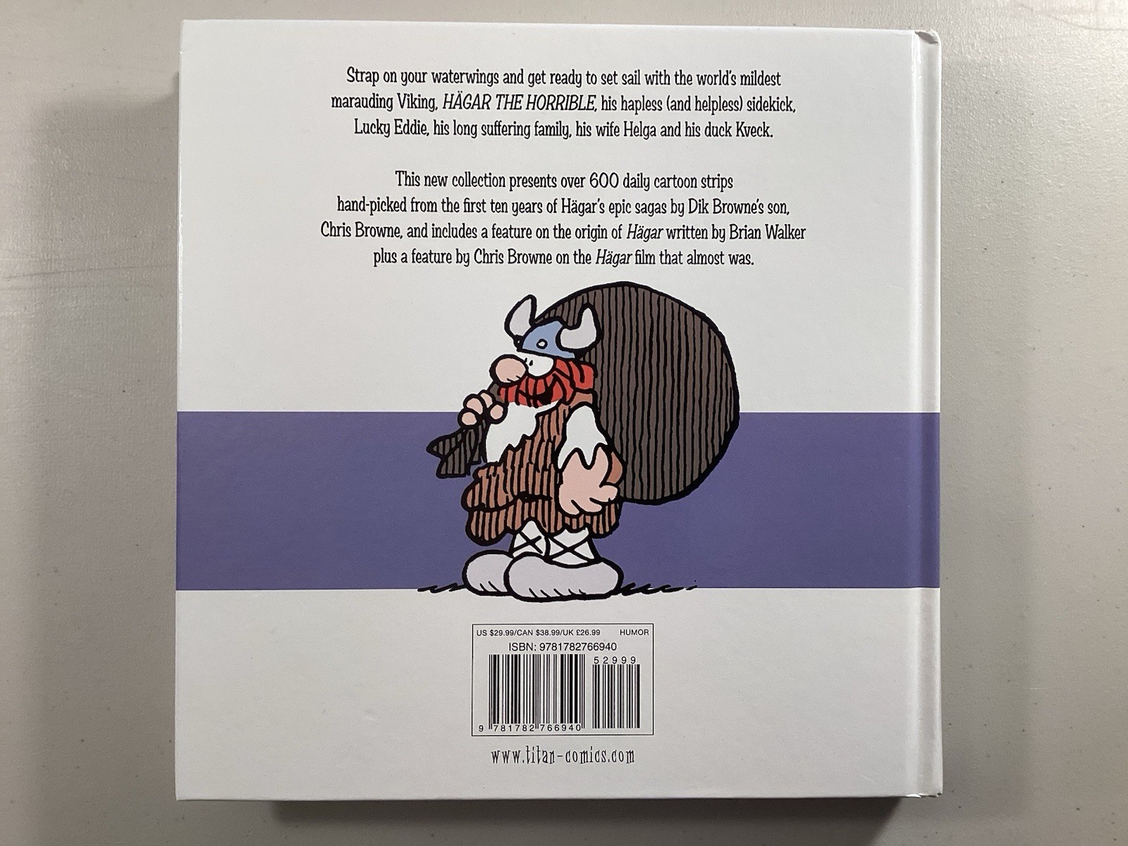 The Best Of Hagar The Horrible By Dik Browne; Pub. Titan Comics; Hardcover 2017