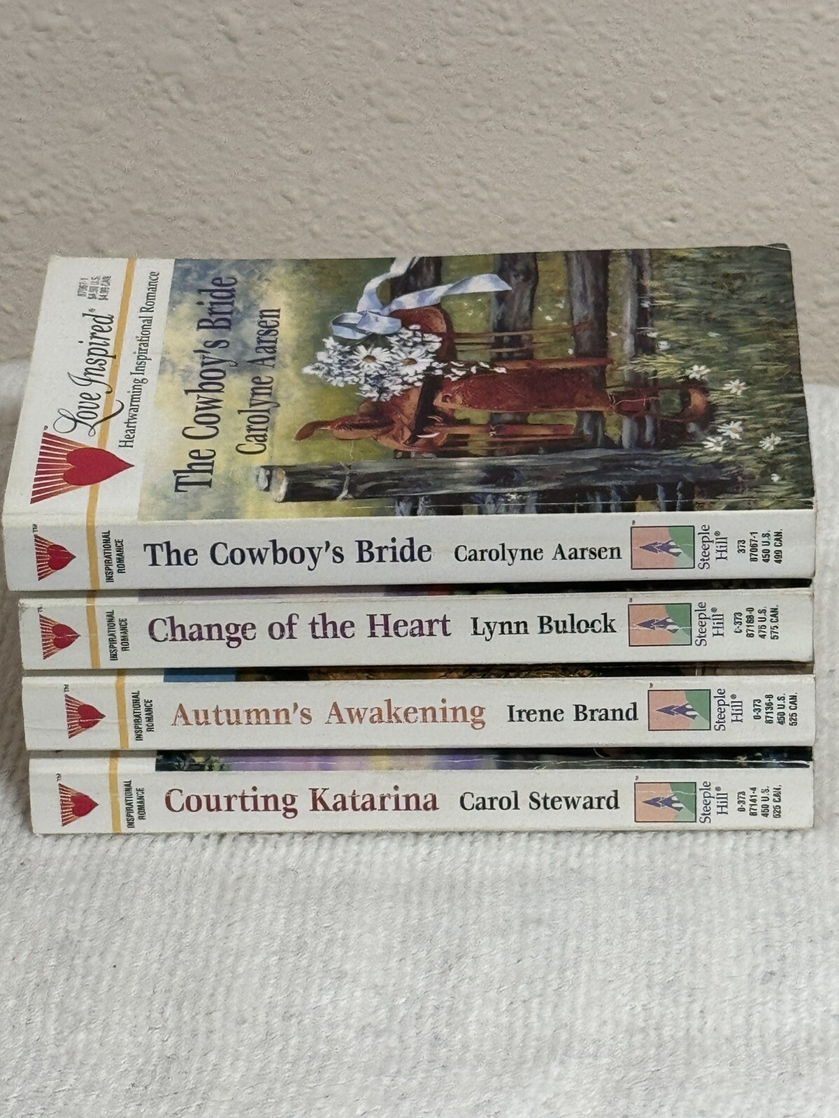 Steeple Hill Love Inspired Series Lot 4 Paperback Books