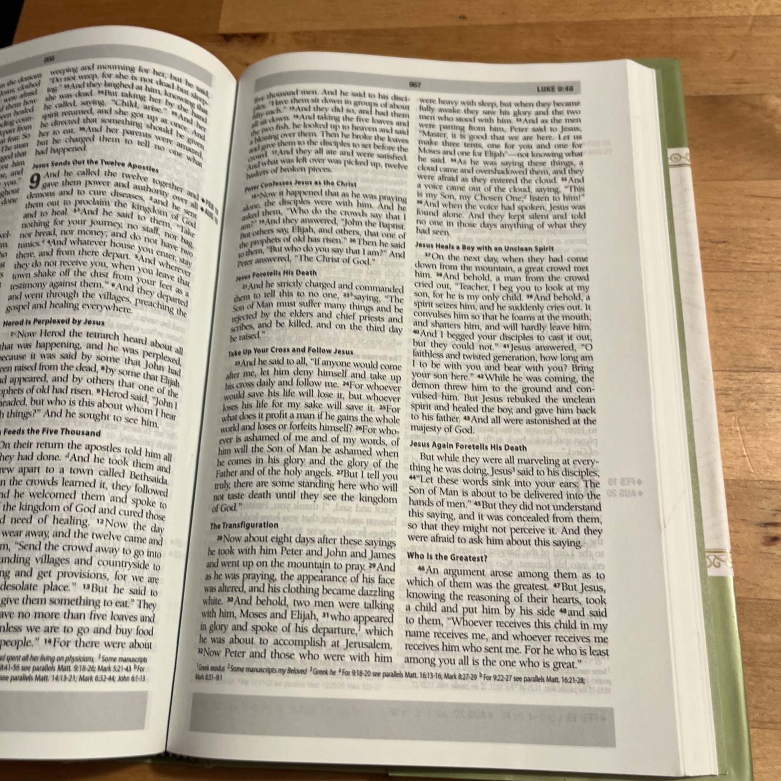 ESV Daily Reading Bible, Hardcover, Through The Bible In One Year – VERY GOOD