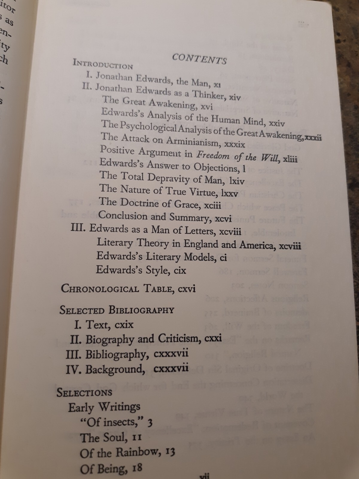 Jonathan Edwards, Selections , American Century Series, 1963, Acceptable