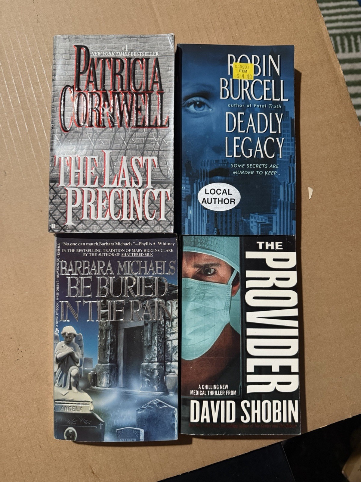 Lot of 10 random murder mystery novel paperback books, various authors B32