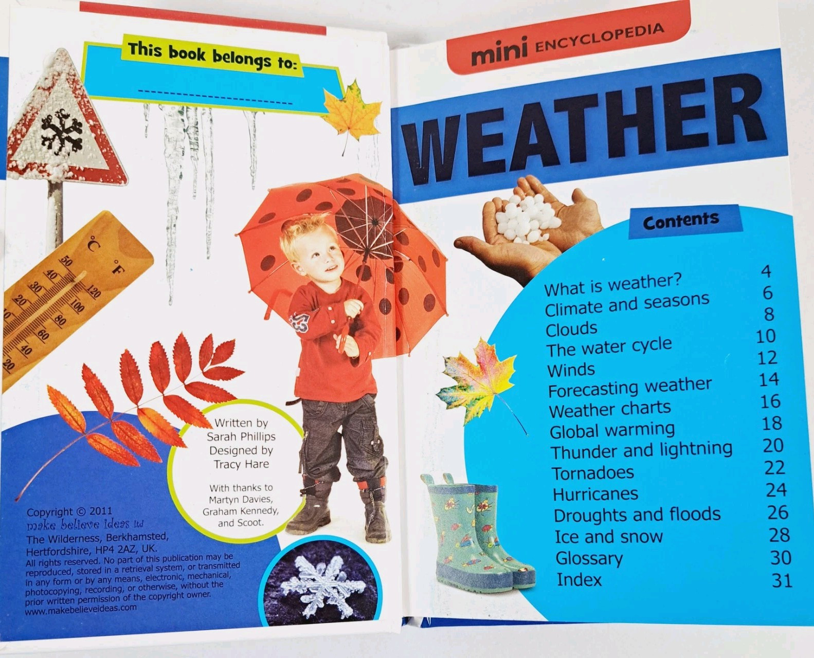 Dinos & Weather (Mini Encyclopedias) – Hardcover By Phillips, Sarah – GOOD