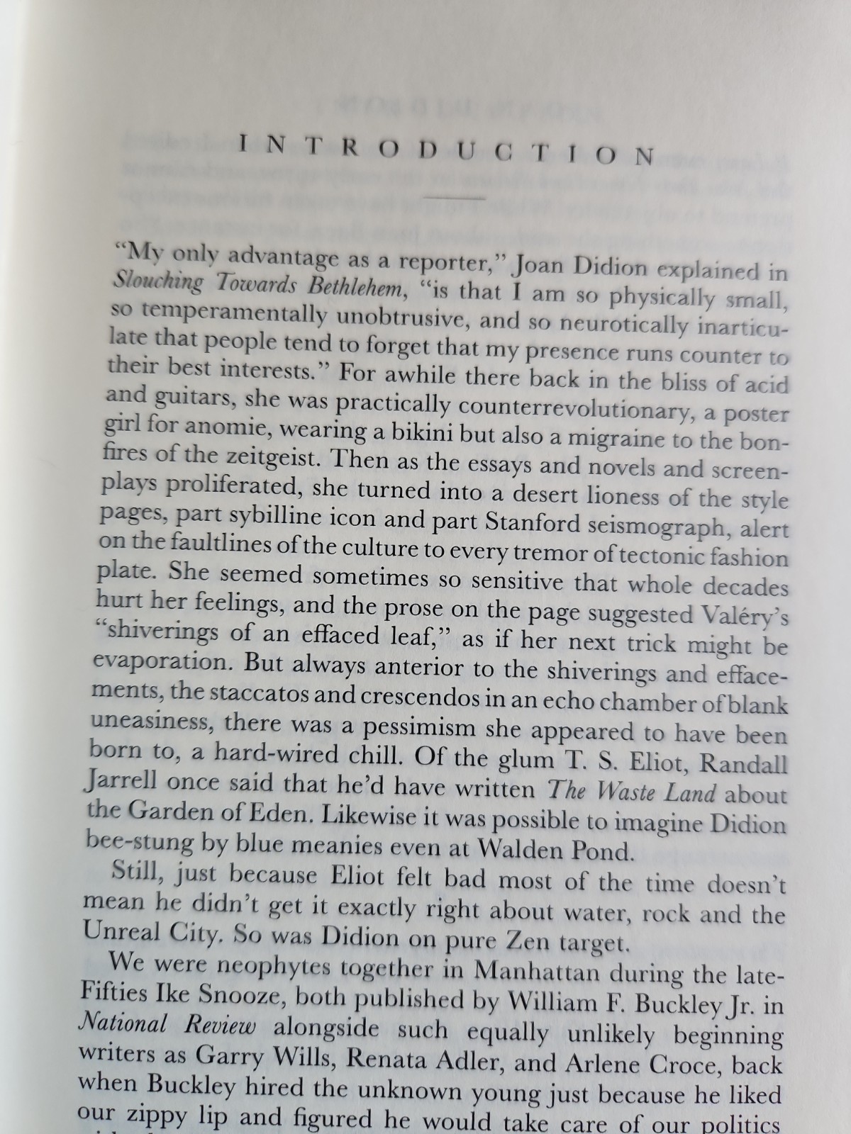 We Tell Ourselves Stories in Order to Live -Joan Didion, Everyman’s Library 2006