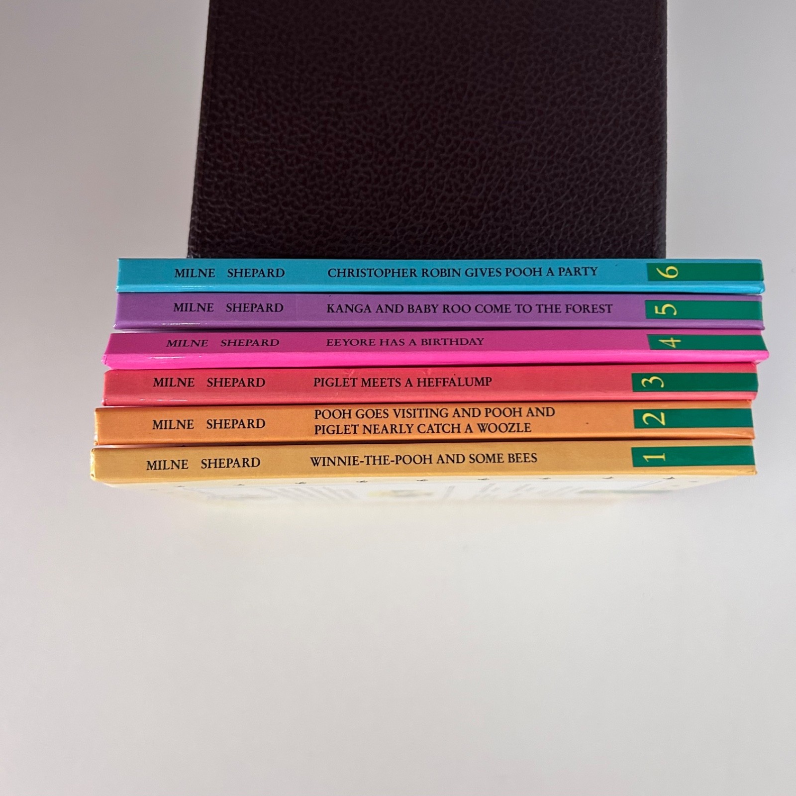 Vintage WINNIE THE POOH 6 Mini Book Hardcover Set 1990 Promo BP Gas Station