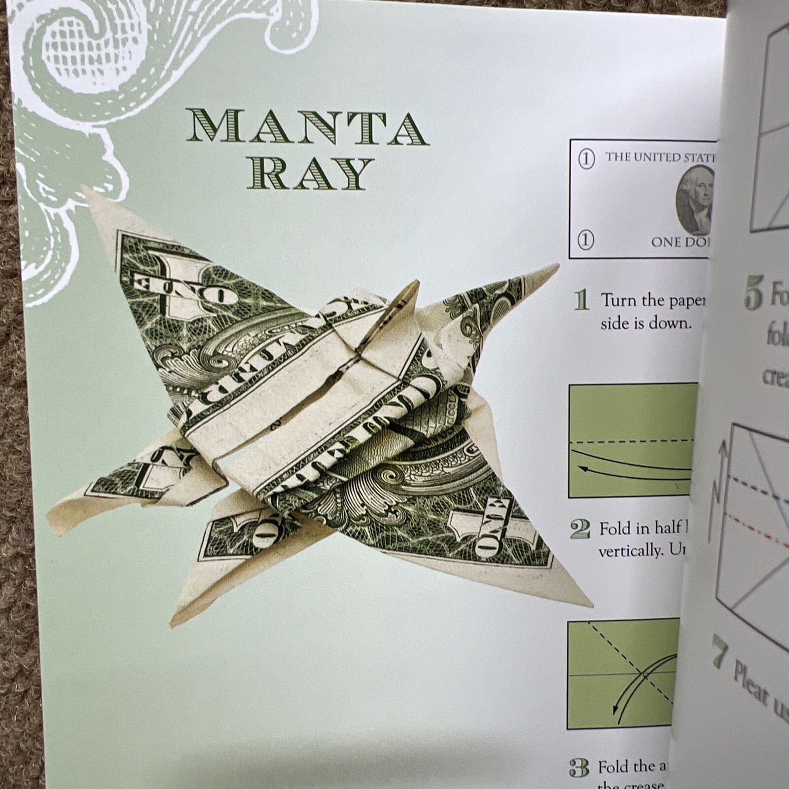 Dollar Bill Origami book by Won Park 72 Pages Illustrated And Instructions