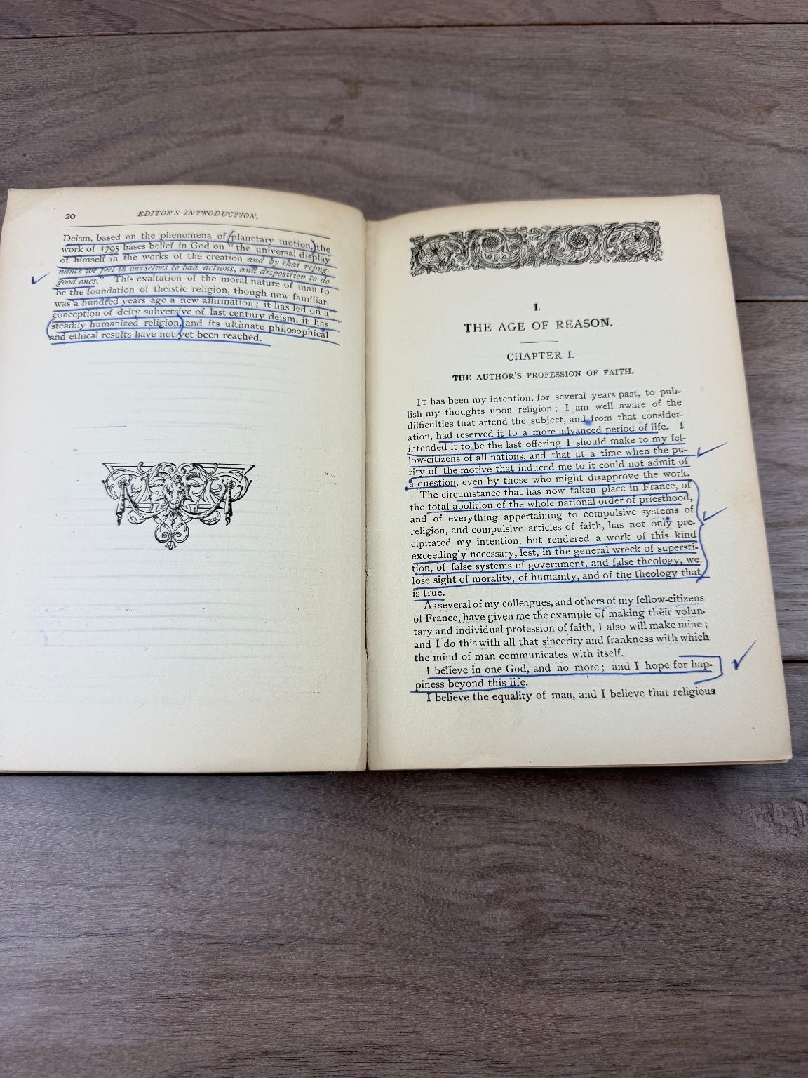 Age of Reason Thomas Paine 1890 Deism Philosophy Knickerbocker Press
