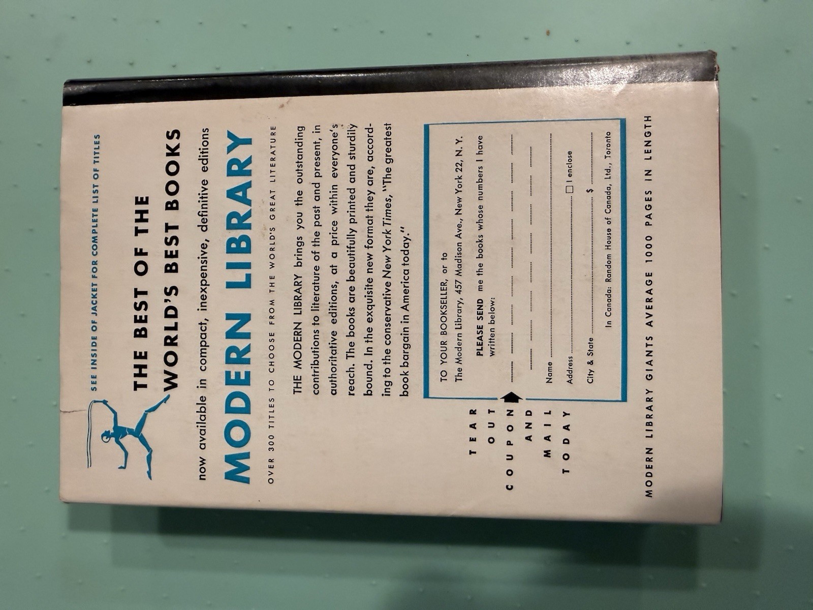 1946 Brave New World by Aldous Huxley – Modern Library Edition HB DJ