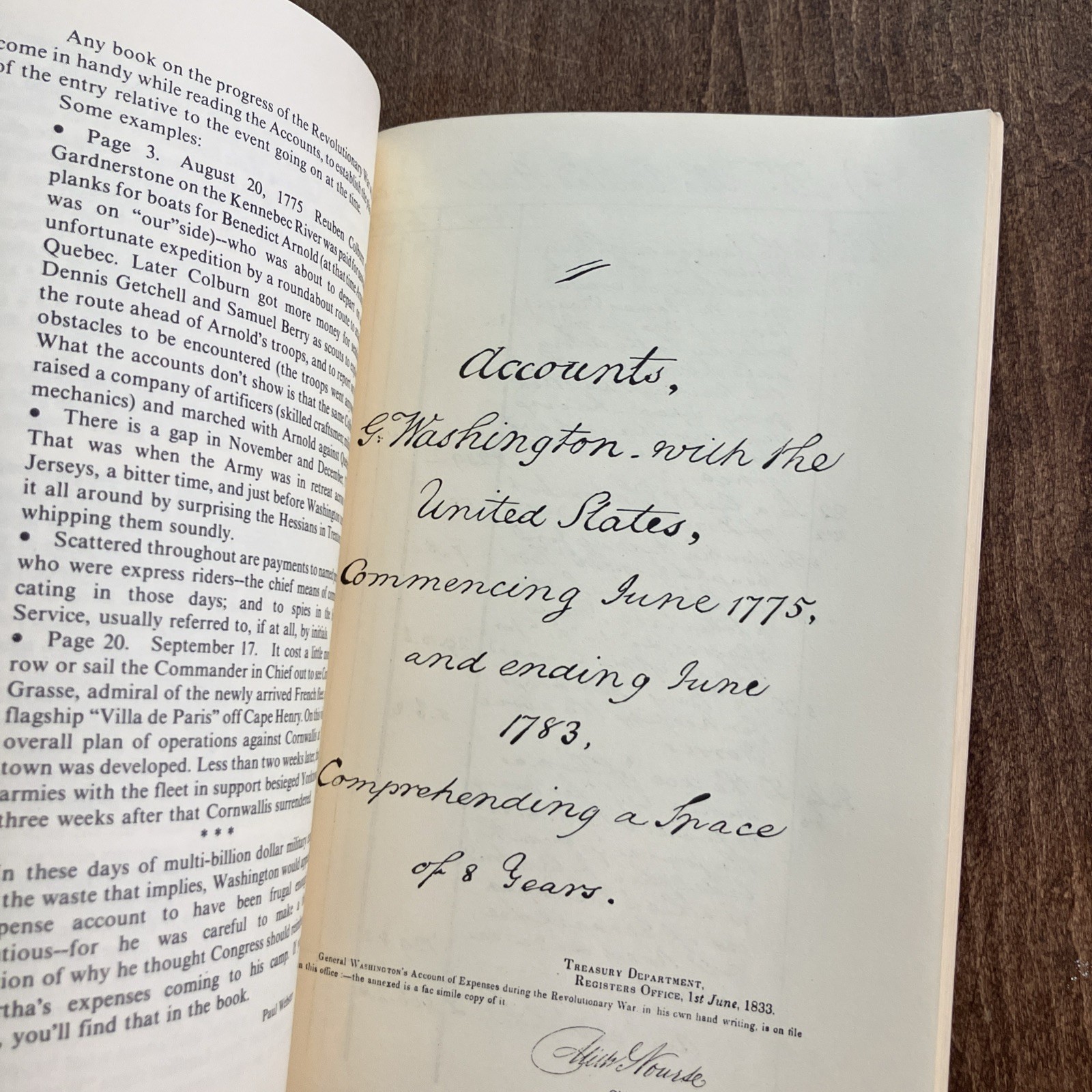 General Washington’s Account with United States 1775 1783 Handwriting DeCrepit