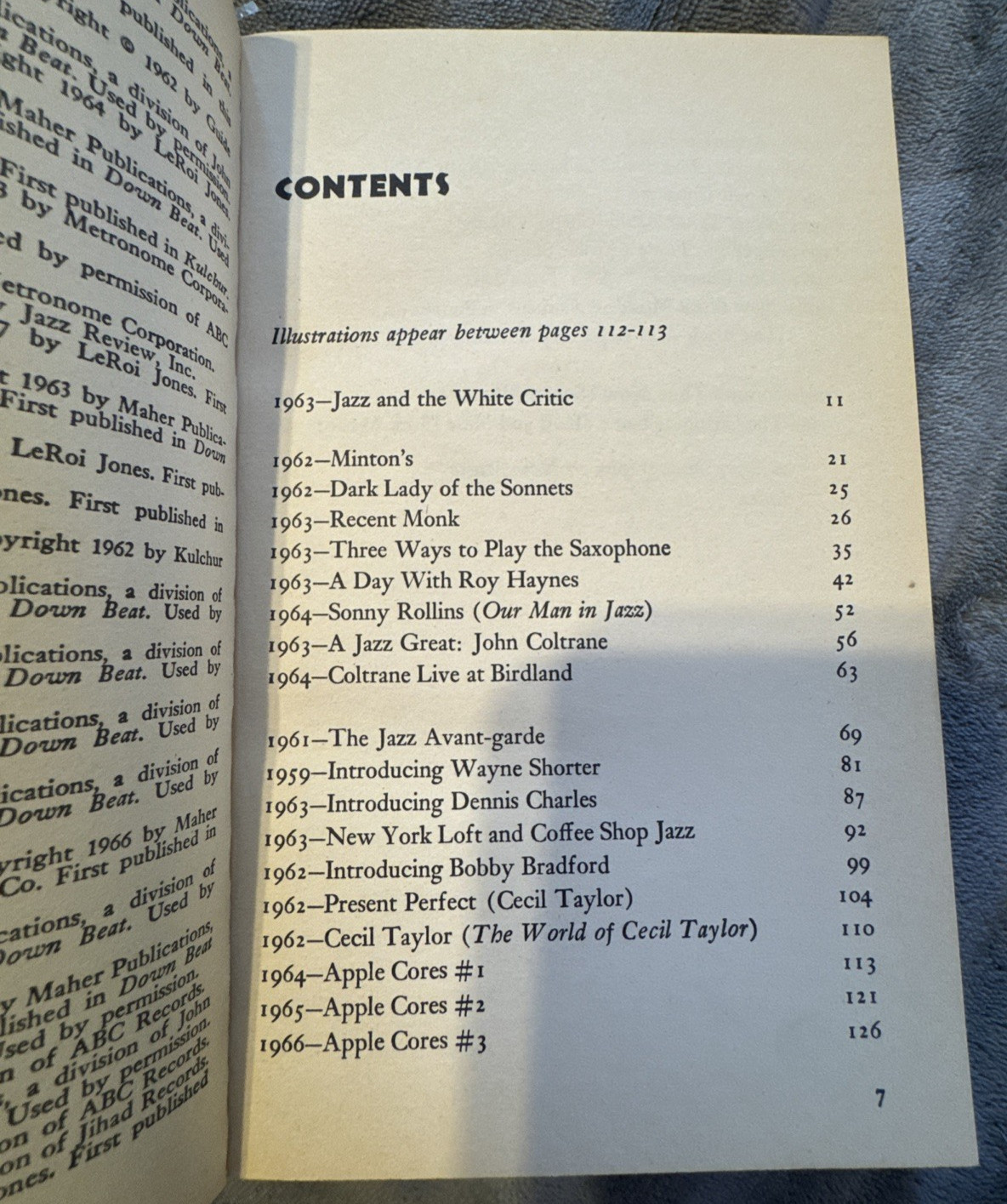 BLACK MUSIC LEROI JONES VINTAGE JAZZ PAPERBACK JOHN COLTRANE ALLEE WILLIS ESTATE