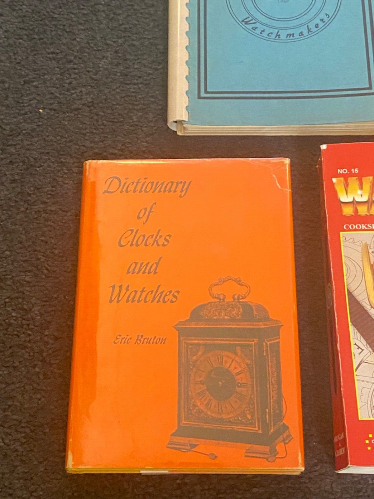 VINTAGE NICE LOT OF 3 WATCH AND CLOCK REPRAIR BOOKS FOR REPAIRMENT